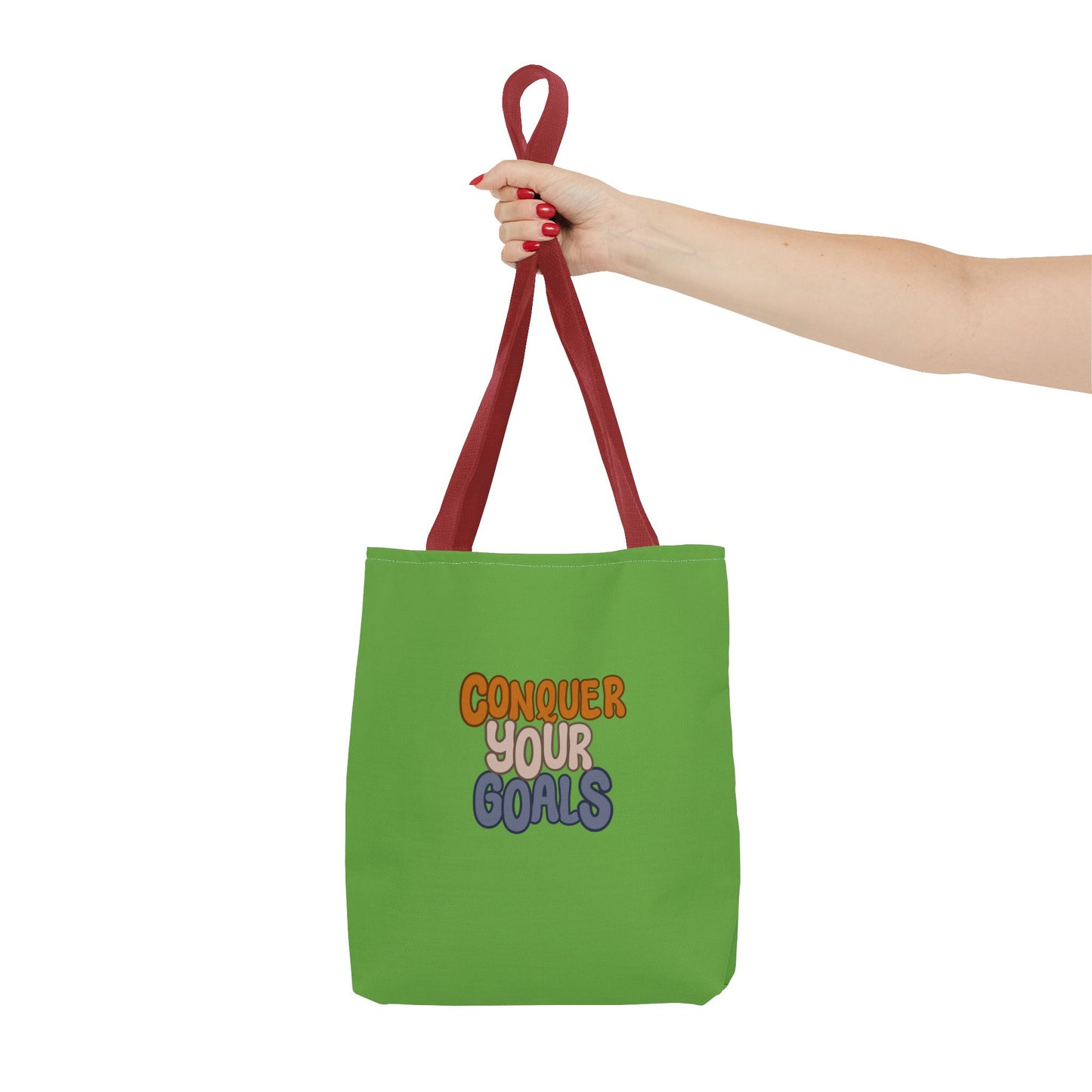 Conquer Your Goals Tote Bag (AOP)