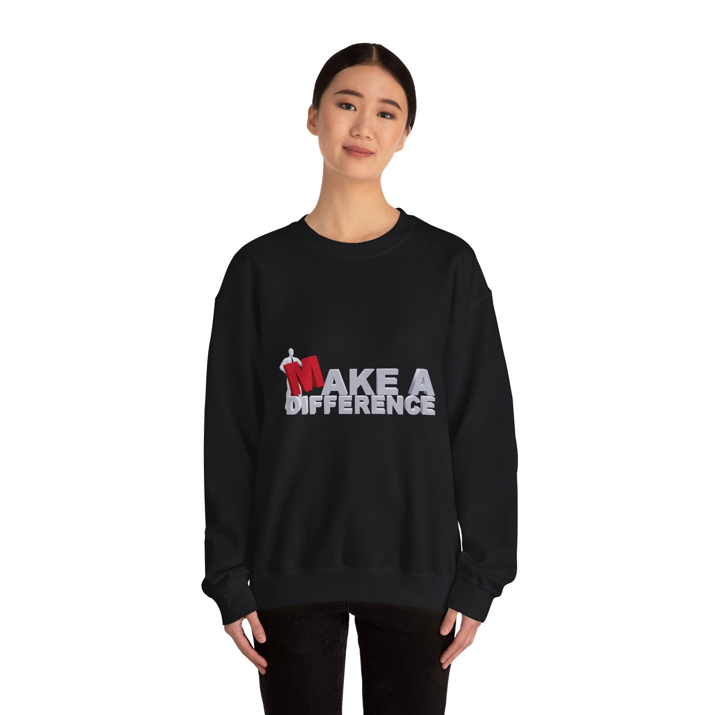 Make A Difference Unisex Heavy Blend™ Crewneck Sweatshirt