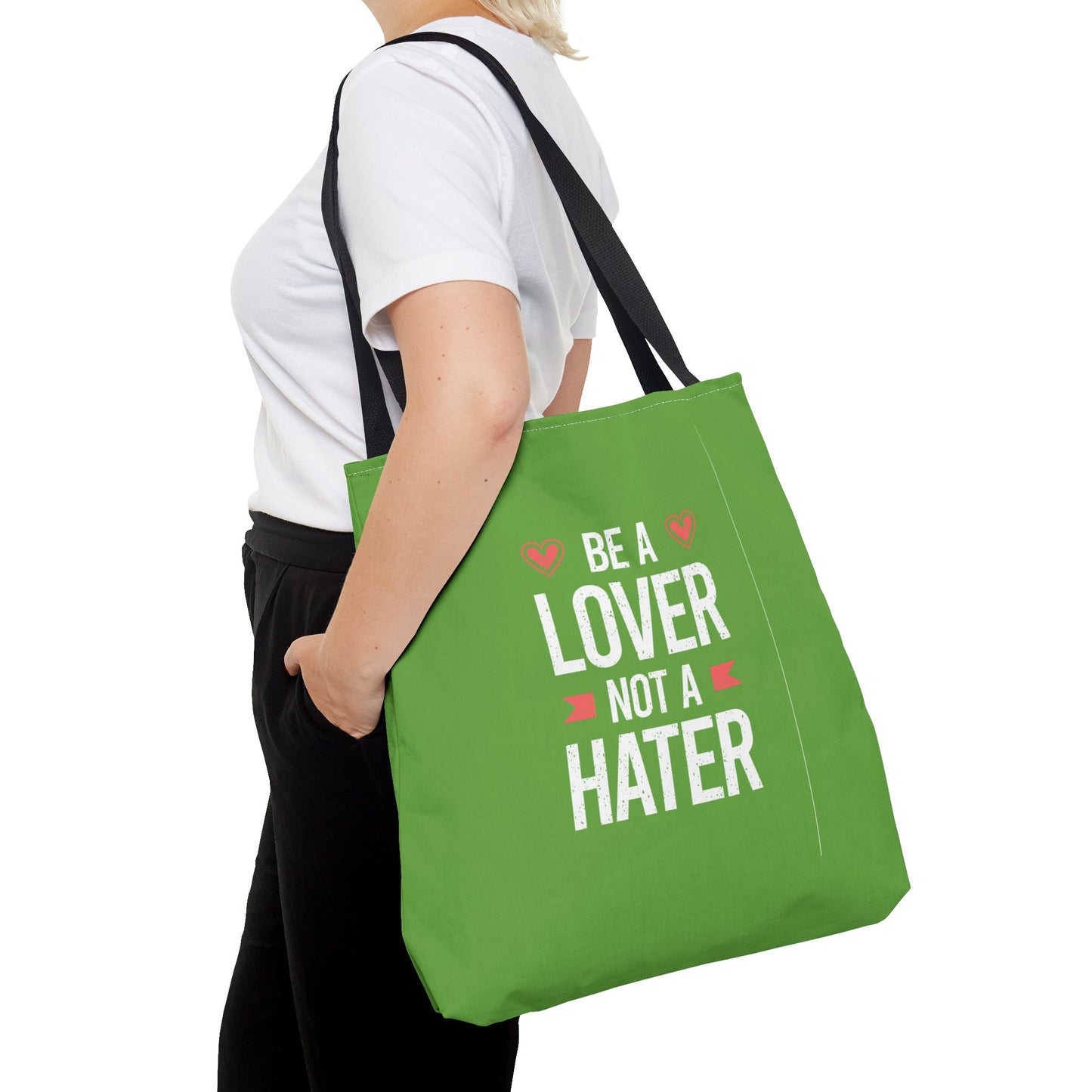 Be A Lover Not A Hater Tote Bag (AOP)