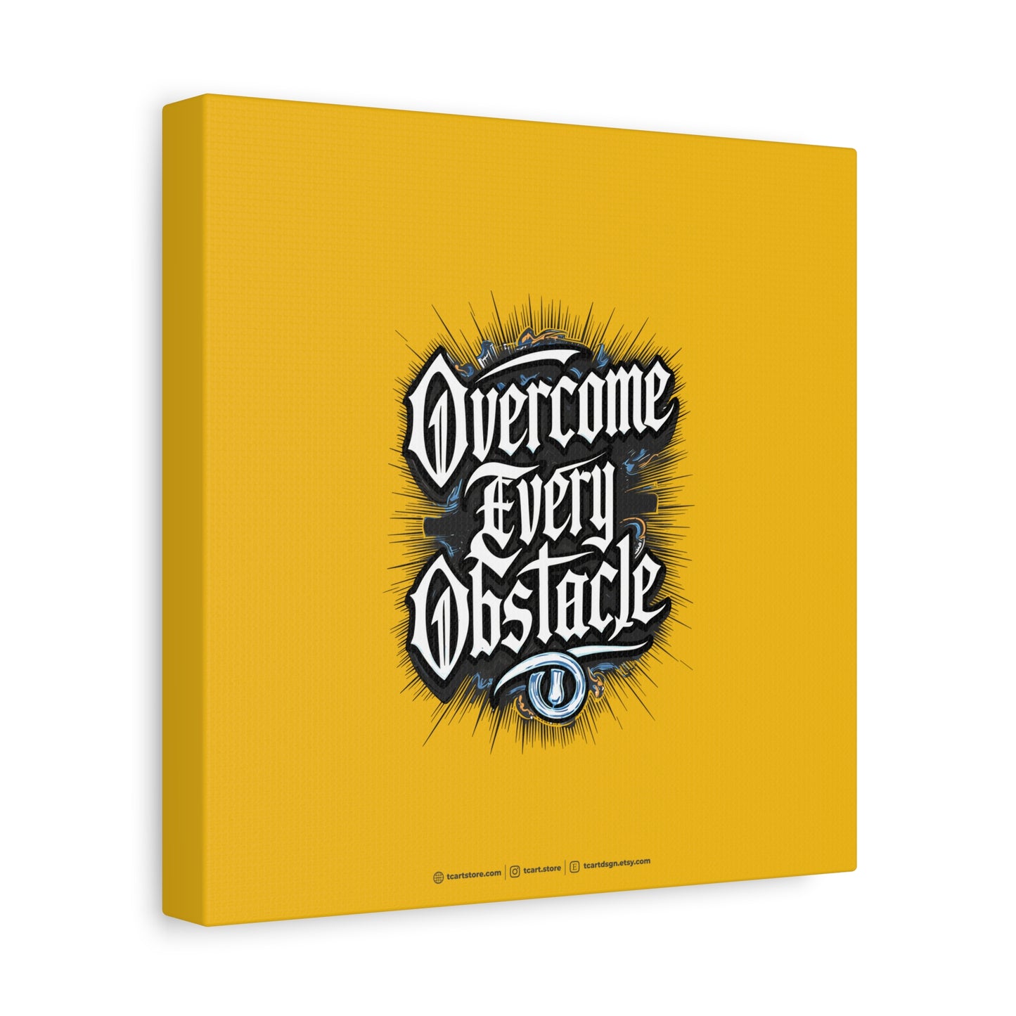 Overcome Every Obstacle Matte Canvas, Stretched, 1.25"