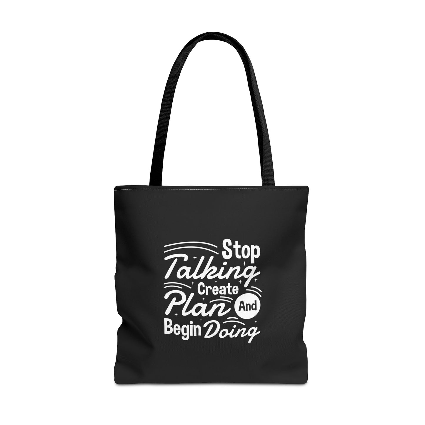 Stop Talking Create Plan And Begin Doing Tote Bag (AOP)