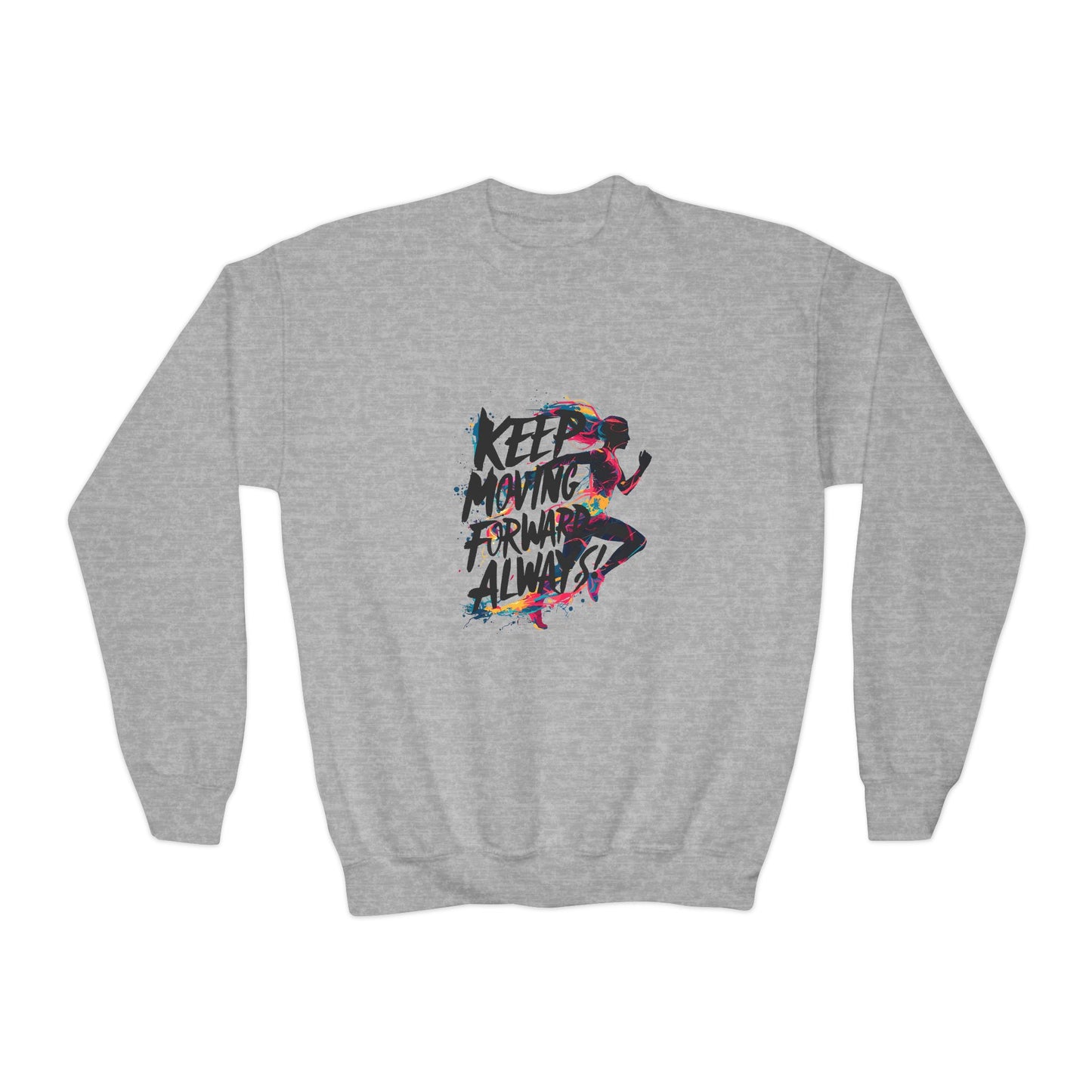 Keep Moving Forward Always Youth Crewneck Sweatshirt