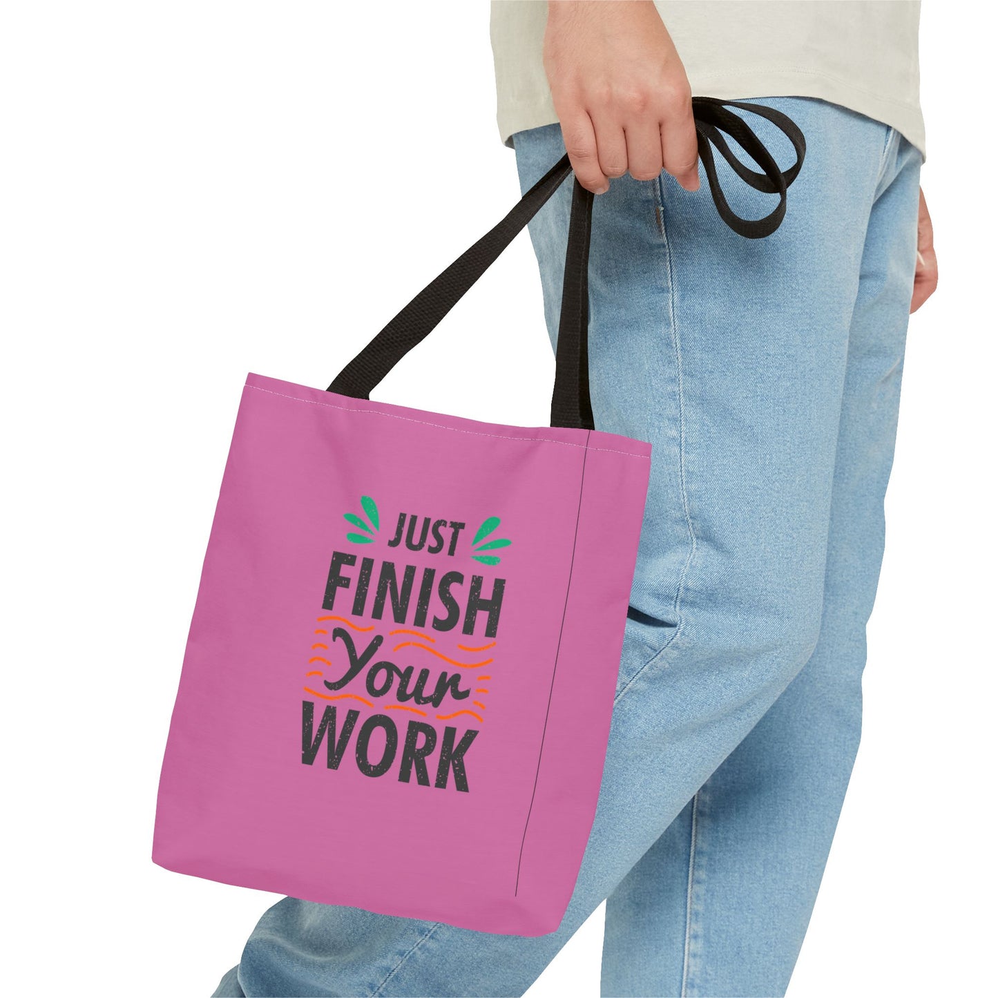 Just Finish Your Work Tote Bag (AOP)