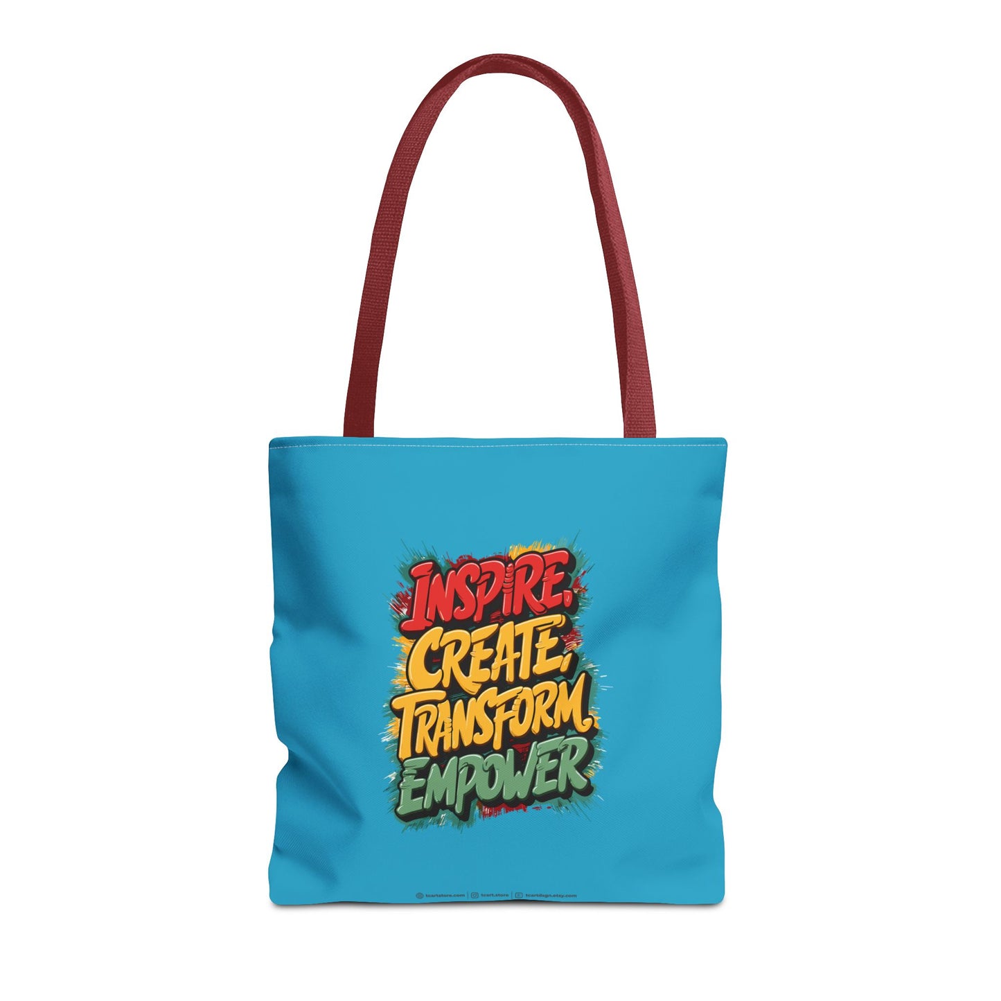 Inspire Create Transform Empower Tote Bag (AOP)