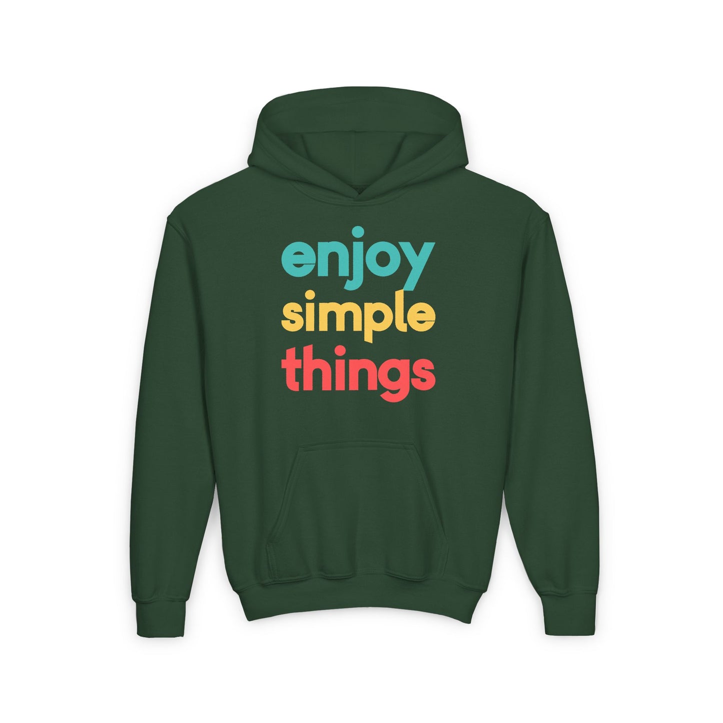 Enjoy Simple Things Youth Heavy Blend Hooded Sweatshirt