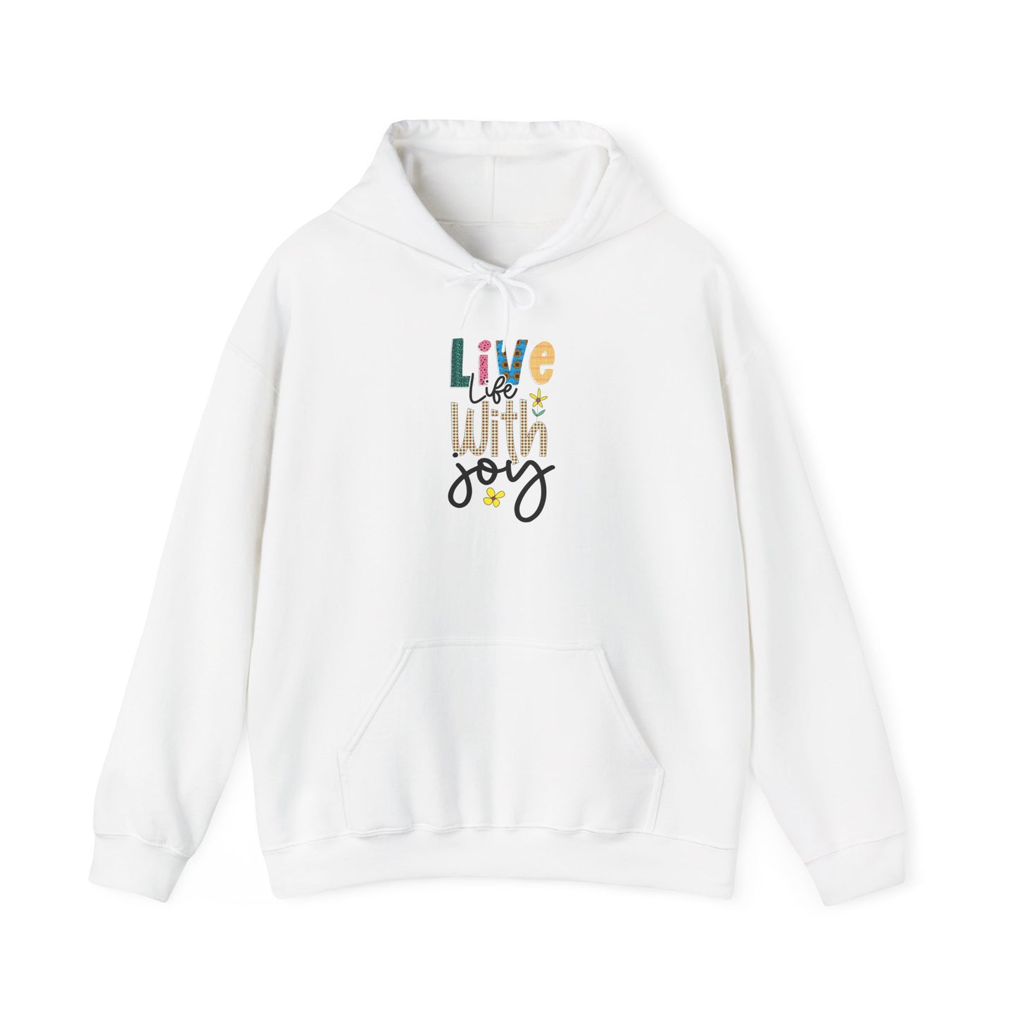Live Life With Joy Unisex Heavy Blend™ Hooded Sweatshirt
