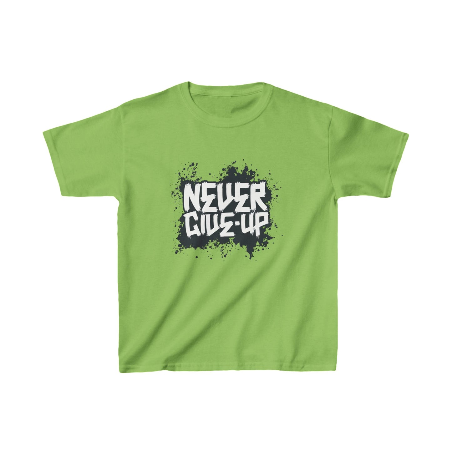 Never Give Up Kids Heavy Cotton™ Tee