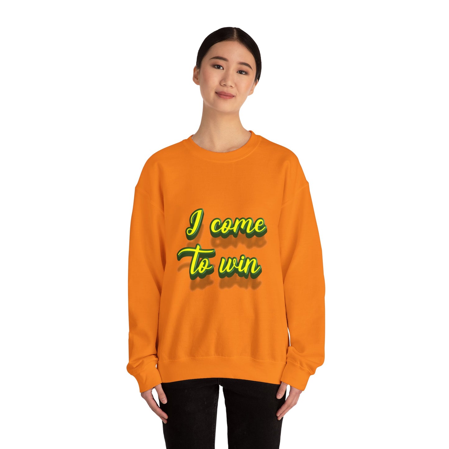 I Come To Win Unisex Heavy Blend™ Crewneck Sweatshirt