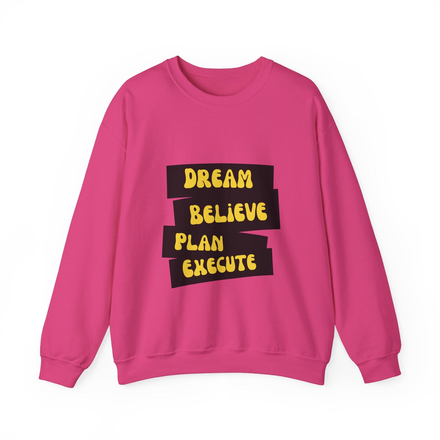 Dream Believe Plan Execute Unisex Heavy Blend™ Crewneck Sweatshirt