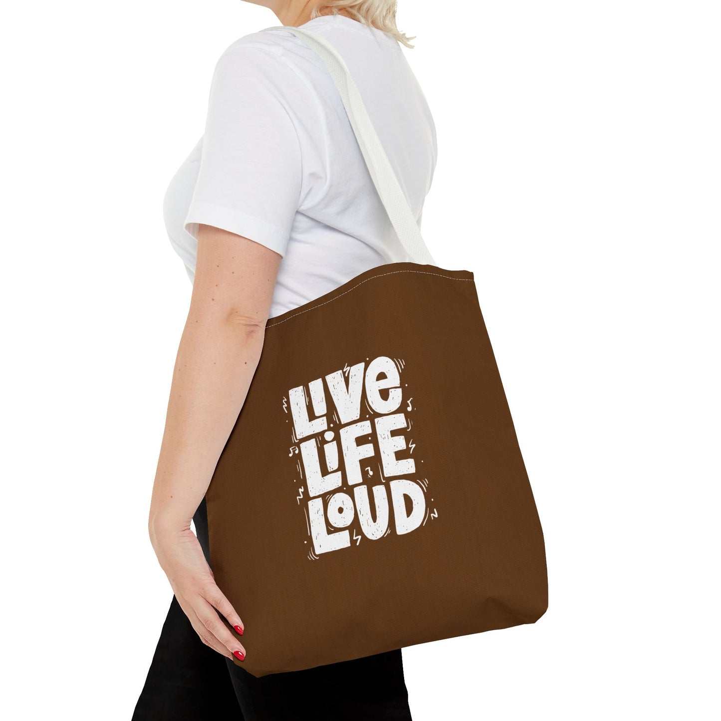 Live Life Loud Tote Bag (AOP)