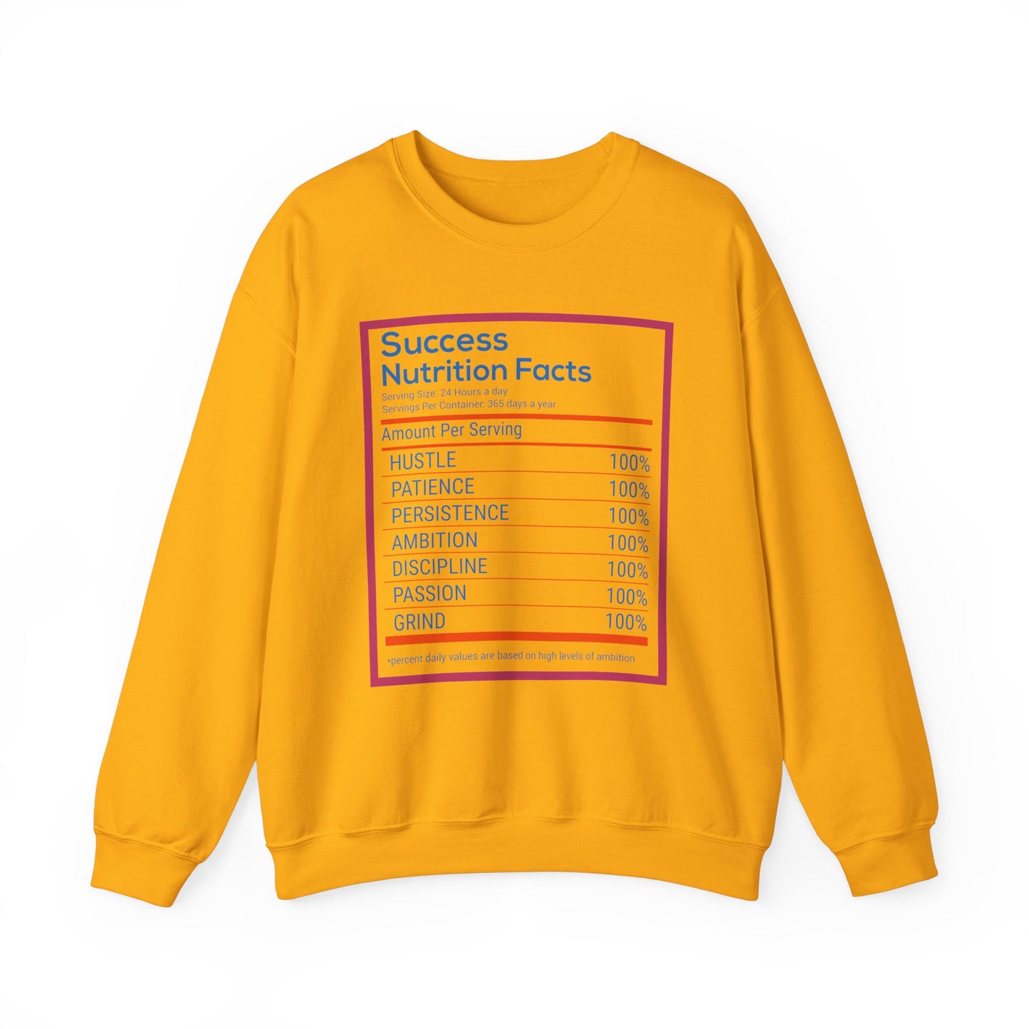 Success Nutrition Facts Unisex Heavy Blend™ Crewneck Sweatshirt