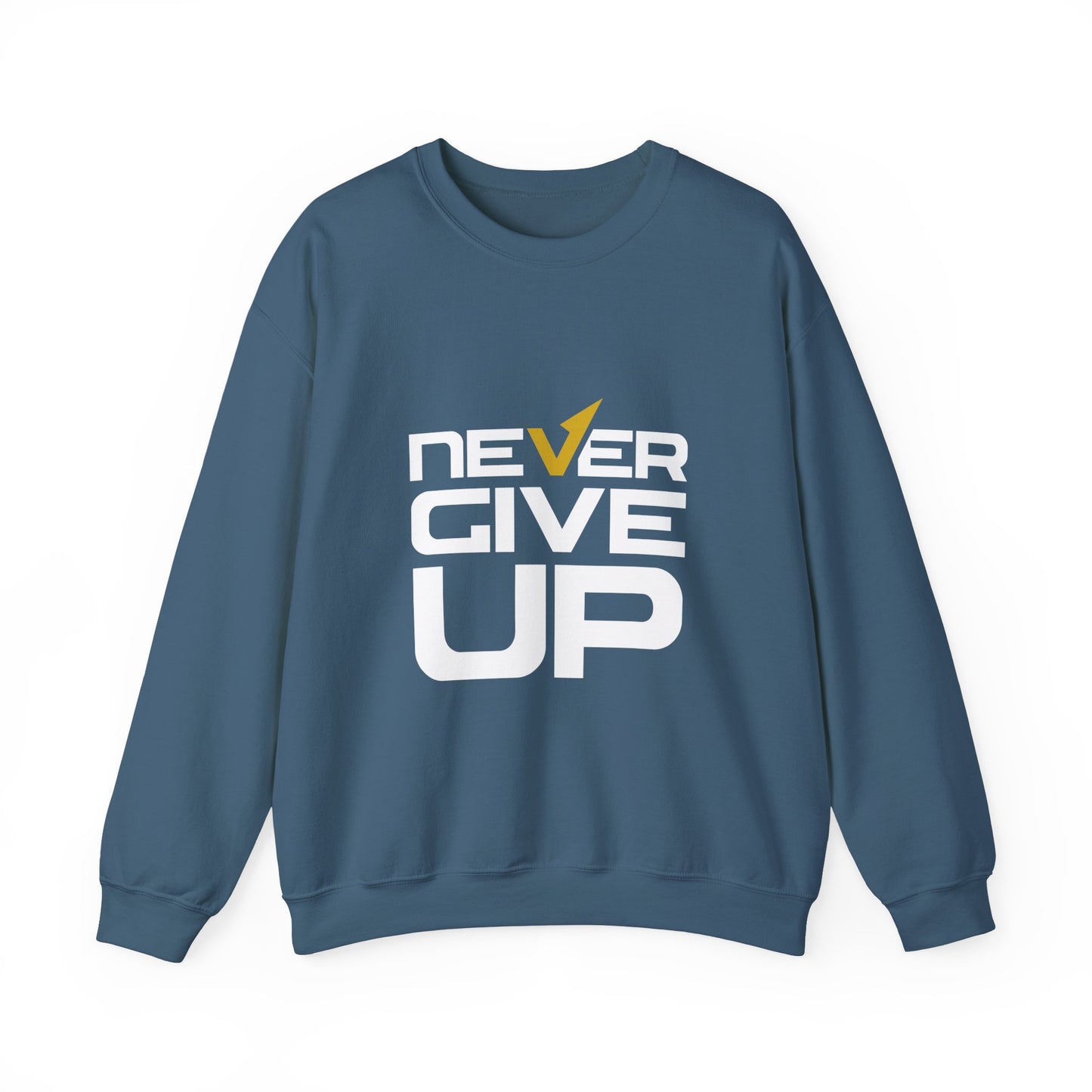 Never Give Up Unisex Heavy Blend™ Crewneck Sweatshirt