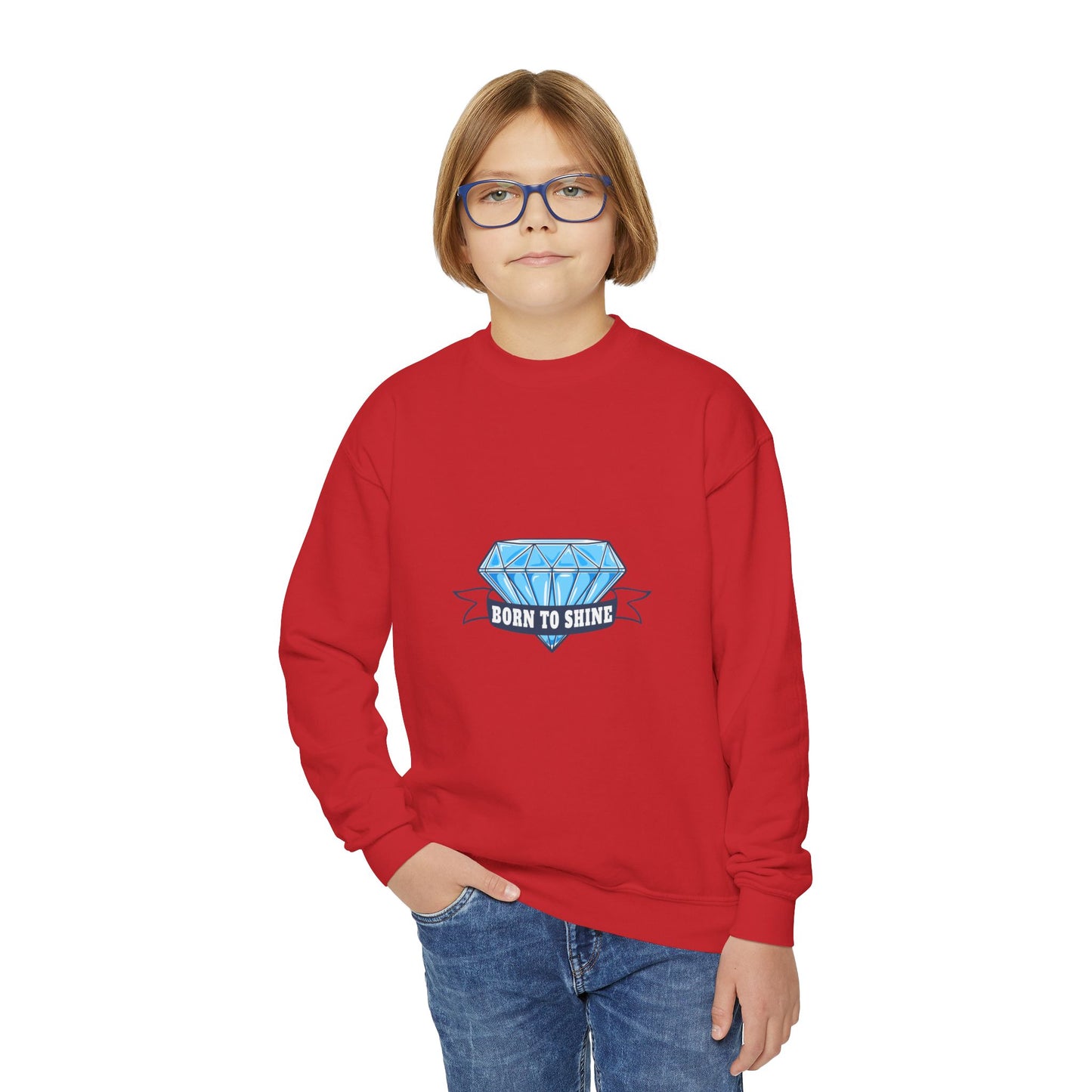 Born To Shine Youth Crewneck Sweatshirt