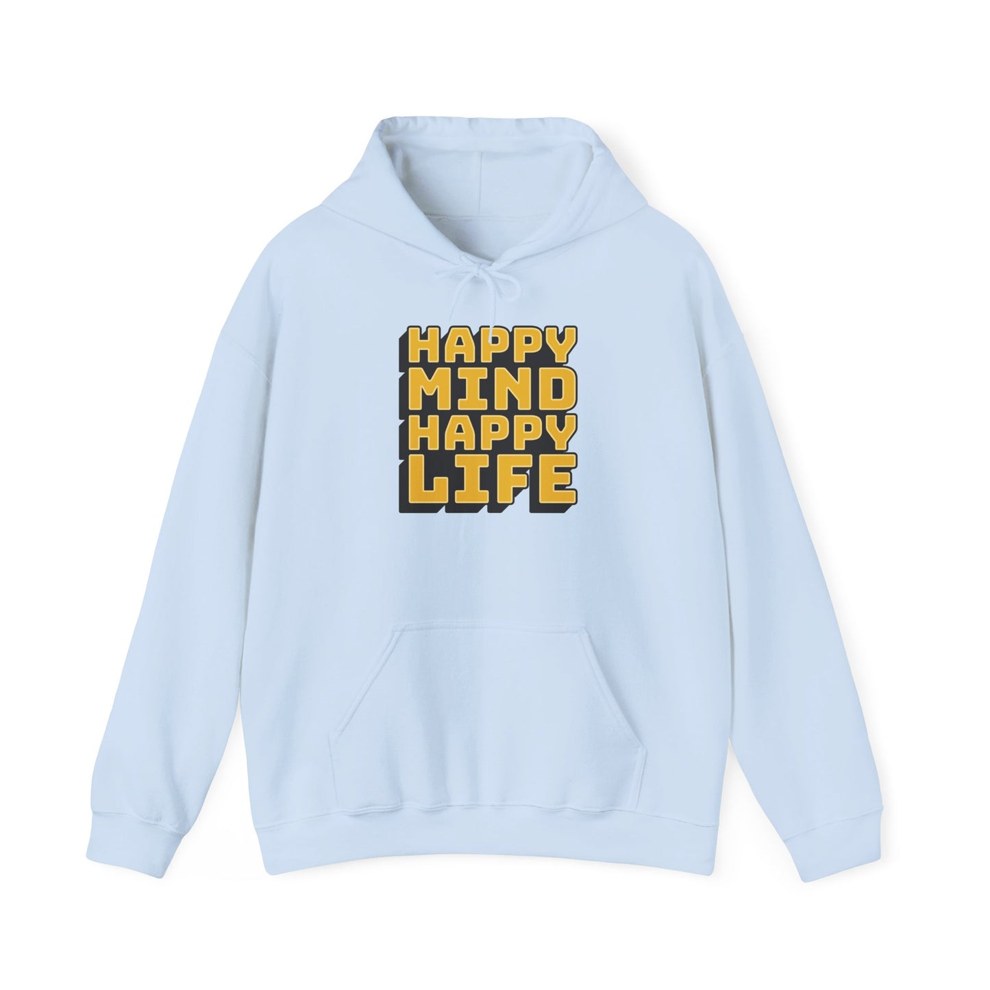 Happy Mind Happy Life Unisex Heavy Blend™ Hooded Sweatshirt