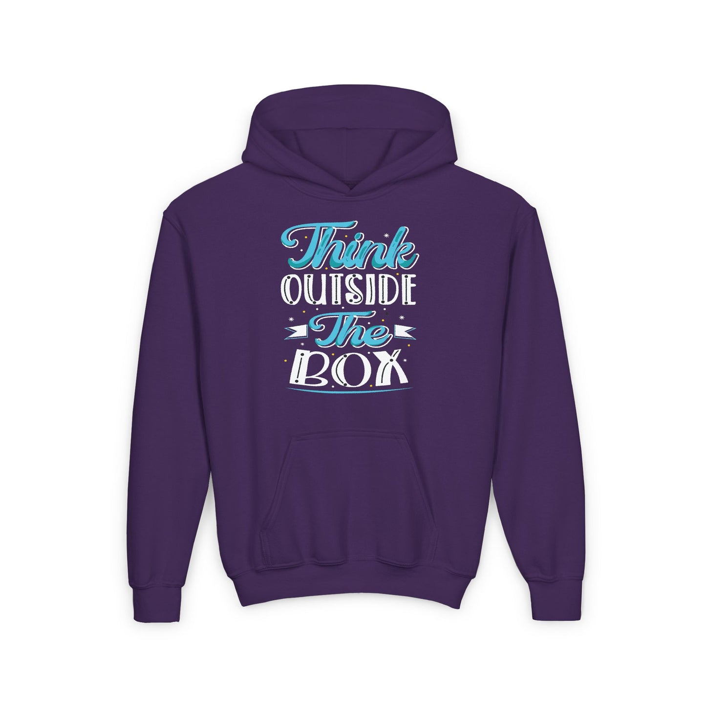 Think Outside The Box Youth Heavy Blend Hooded Sweatshirt