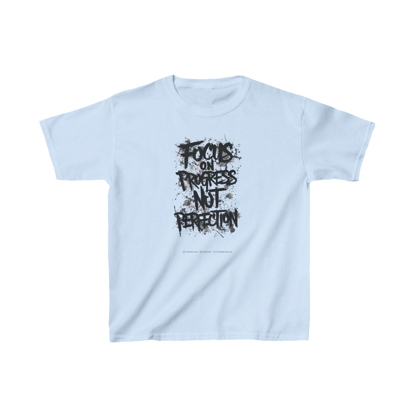 Focus On Progress Not Perfection Kids Heavy Cotton™ Tee