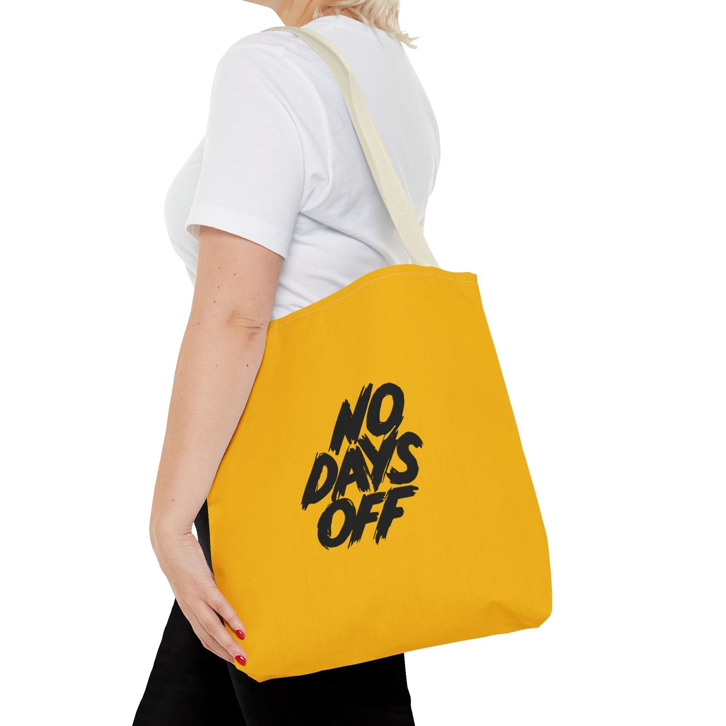 No Days Off Tote Bag (AOP)