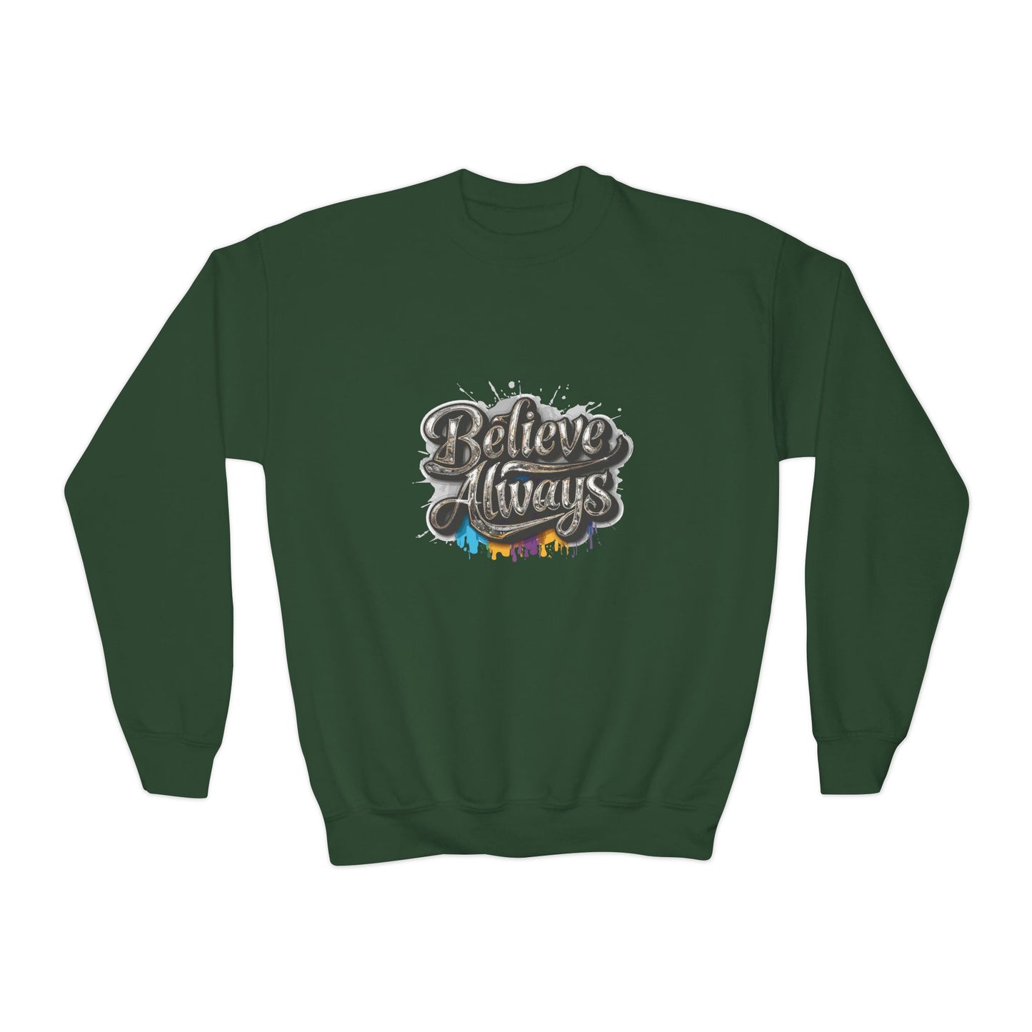 Believe Always Youth Crewneck Sweatshirt