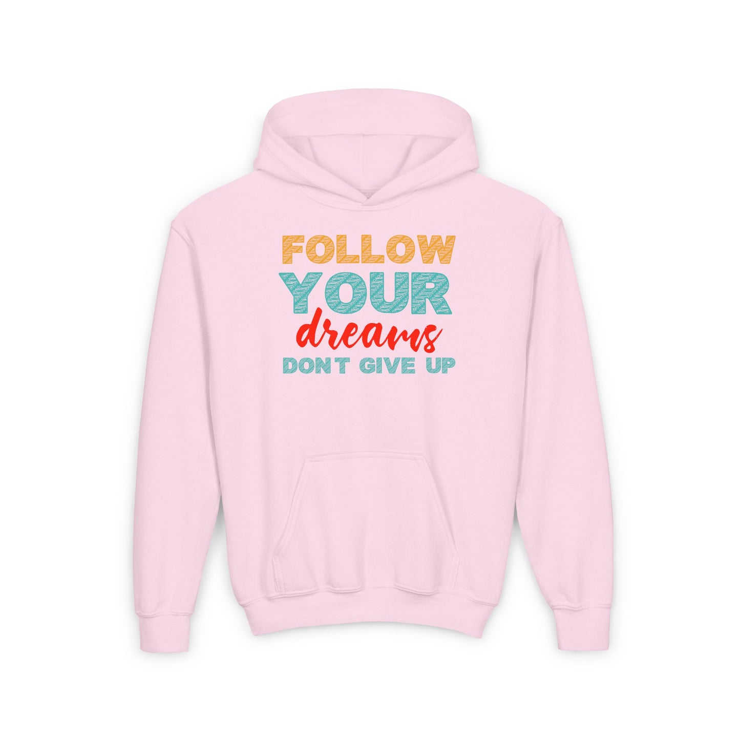 Follow Your Dreams Youth Heavy Blend Hooded Sweatshirt