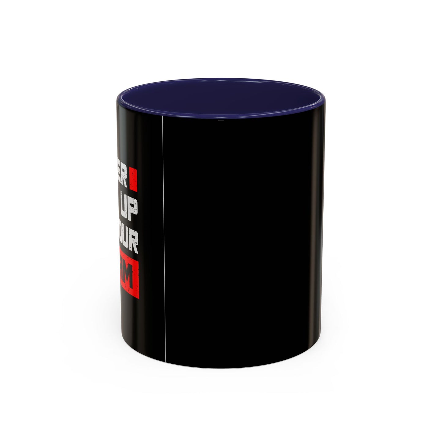 Never Give Up On Your Dream Accent Coffee Mug (11, 15oz)