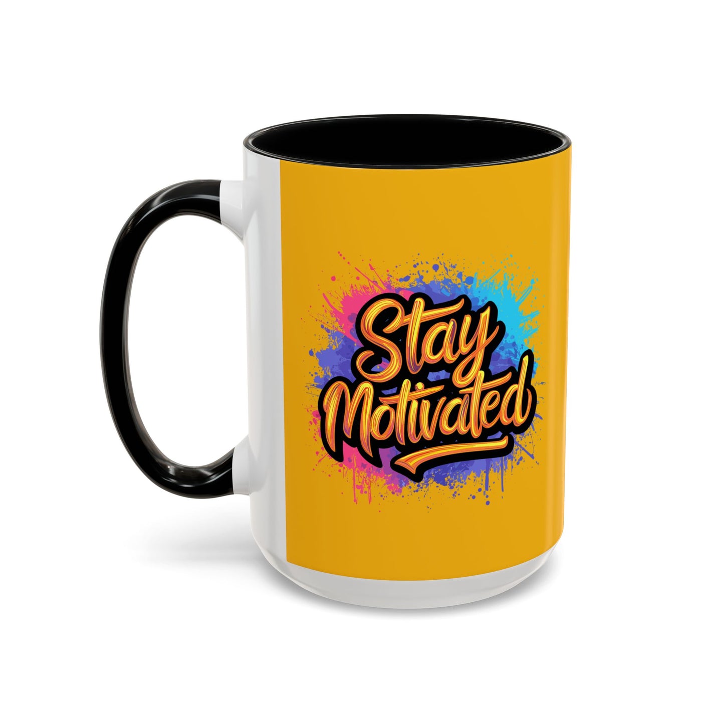 Stay Motivated Accent Coffee Mug (11, 15oz)