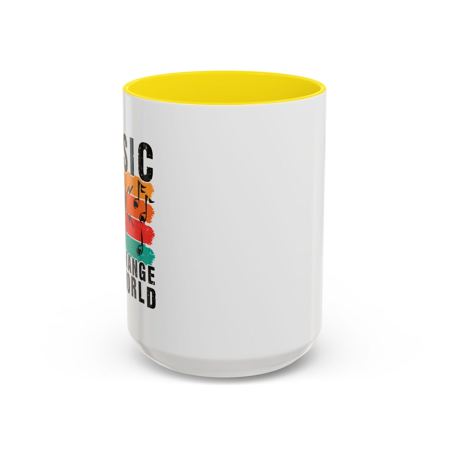Music Can Change The World Accent Coffee Mug (11, 15oz)