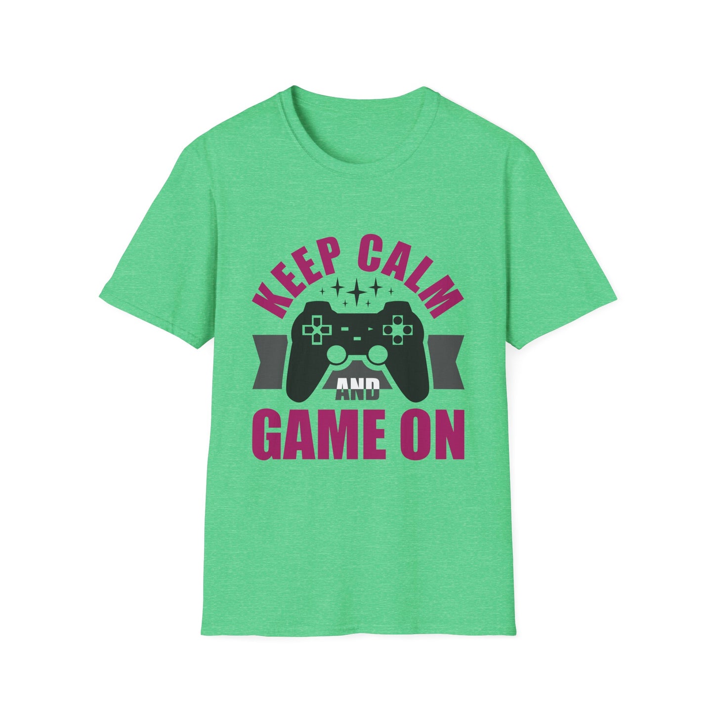 Keep Calm And Game On Unisex Softstyle T-Shirt