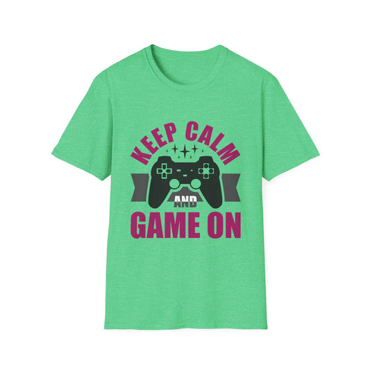 Keep Calm And Game On Unisex Softstyle T-Shirt