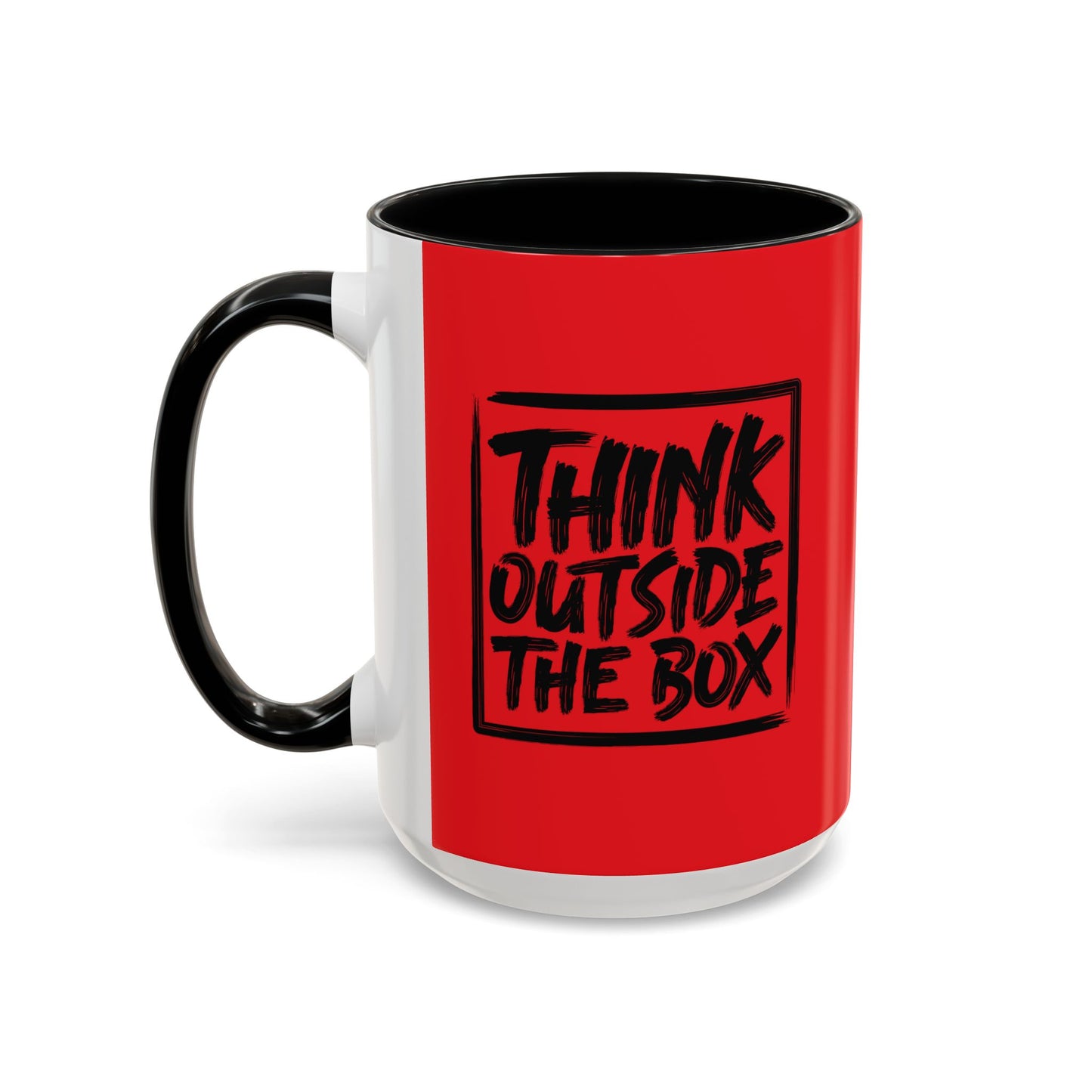 Think Outside The Box Accent Coffee Mug (11, 15oz)