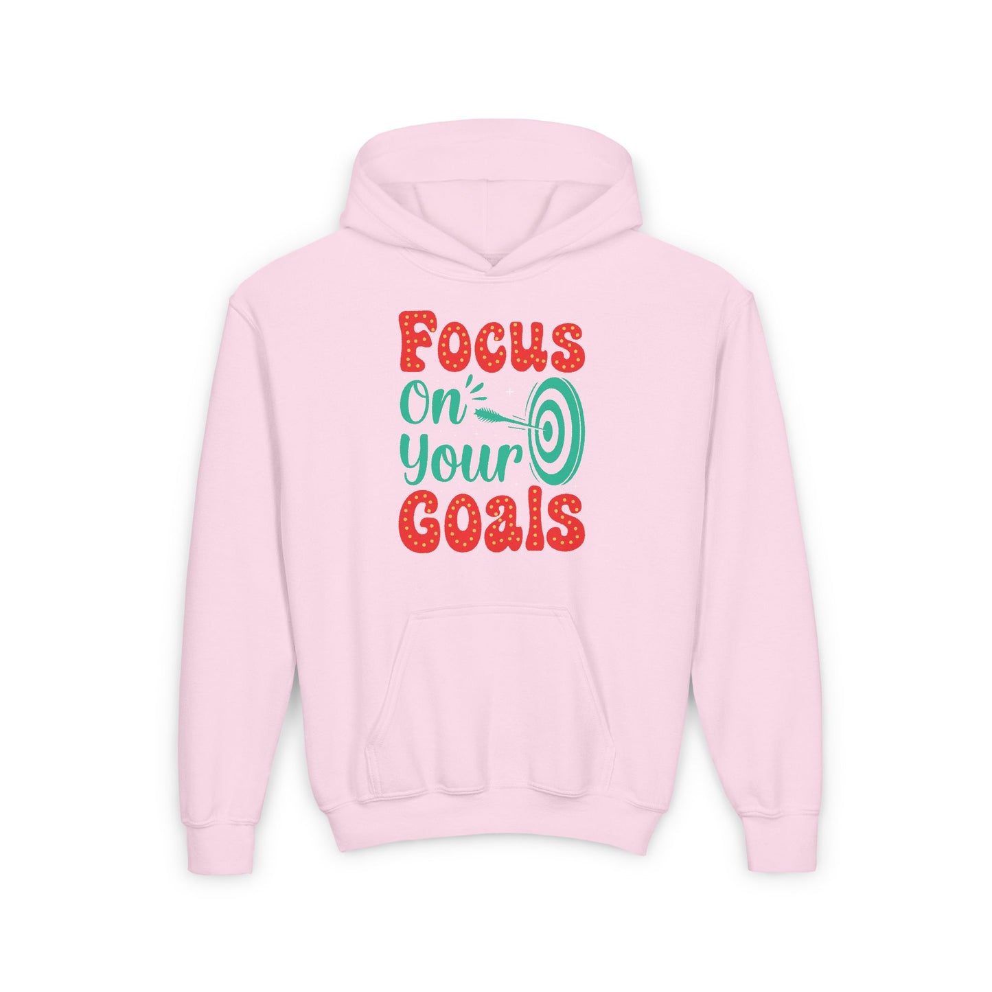 Focus On Your Goals Youth Heavy Blend Hooded Sweatshirt