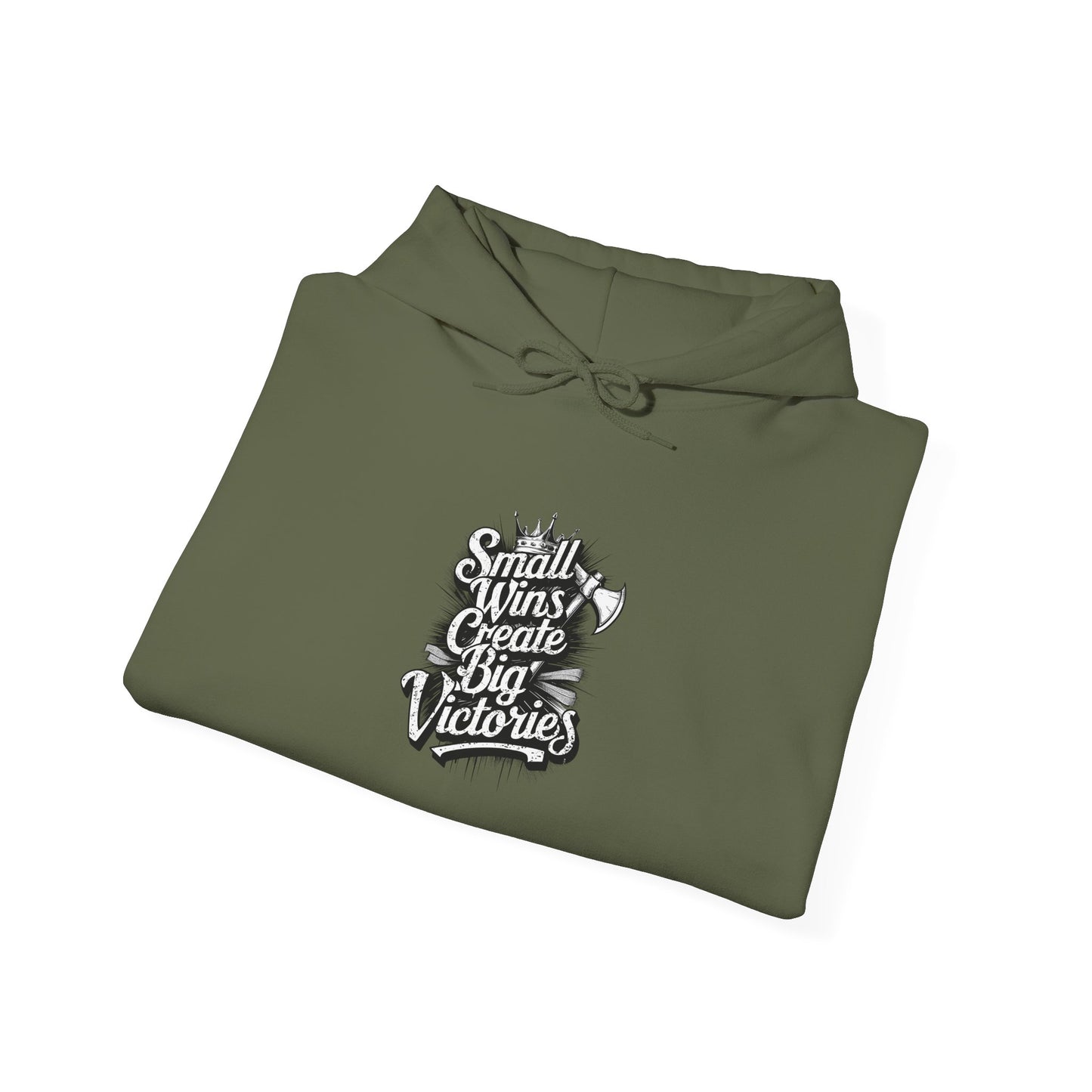 Small Wings Create Big Victories Unisex Heavy Blend™ Hooded Sweatshirt