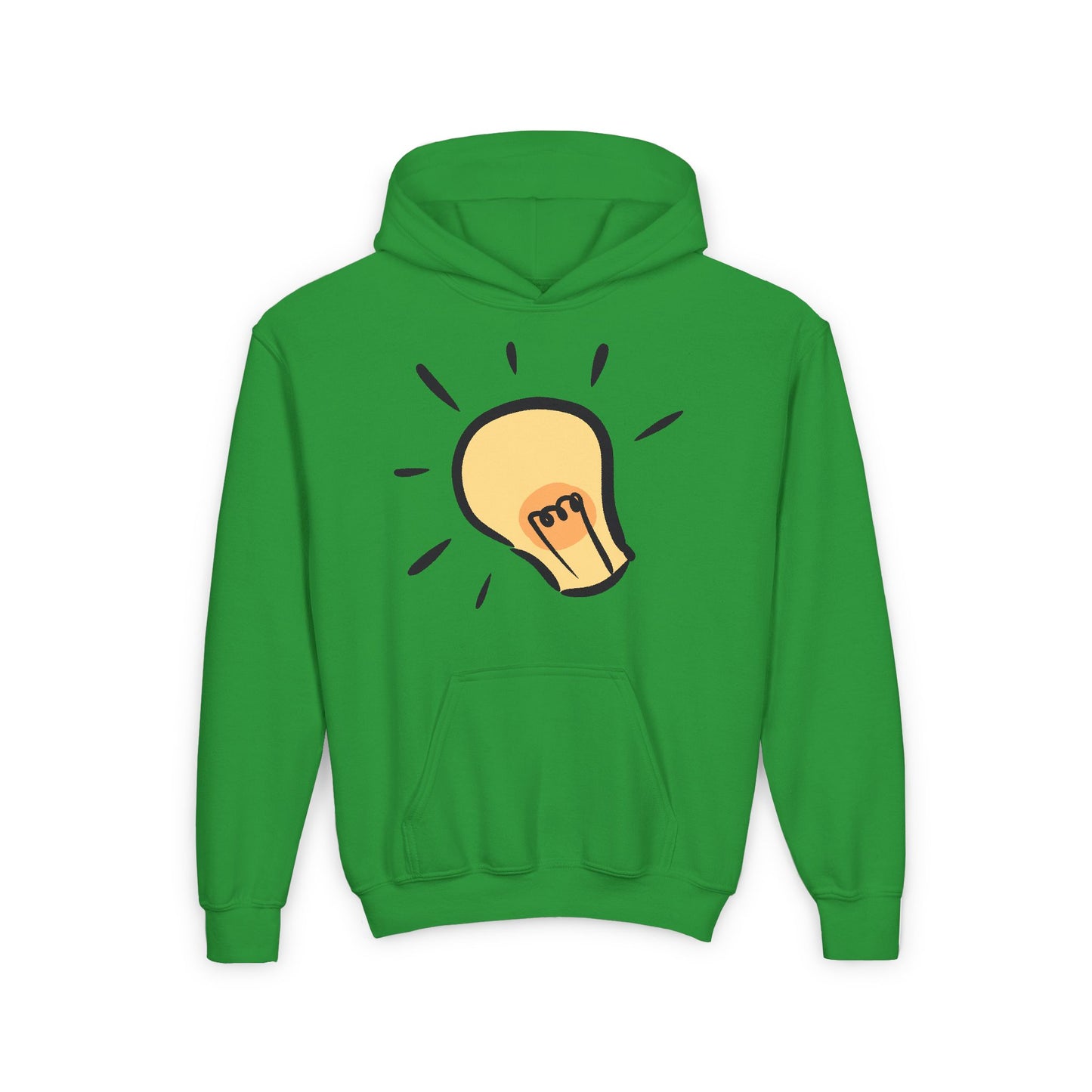 Inspire Idea Bulb Youth Heavy Blend Hooded Sweatshirt
