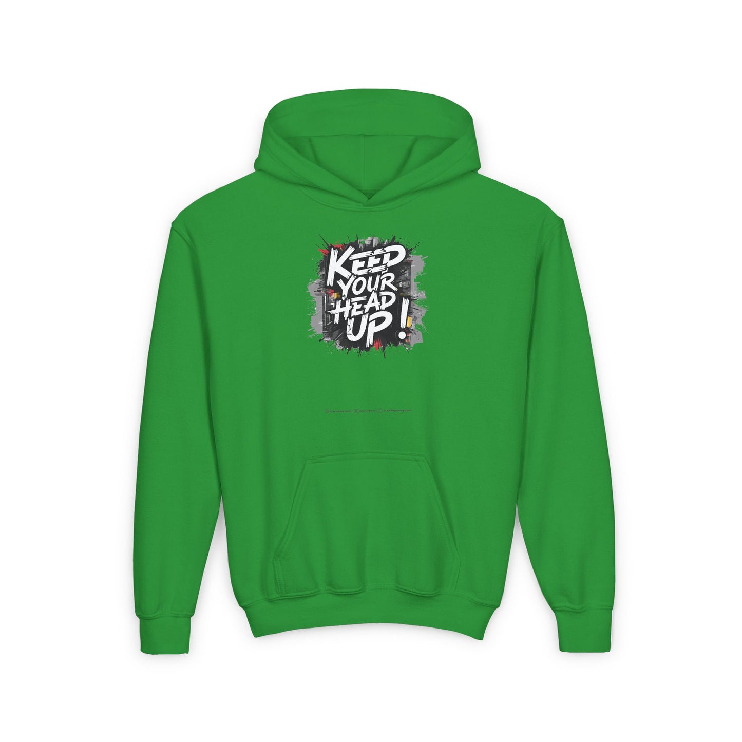 Keep Your Head Up ! Youth Heavy Blend Hooded Sweatshirt