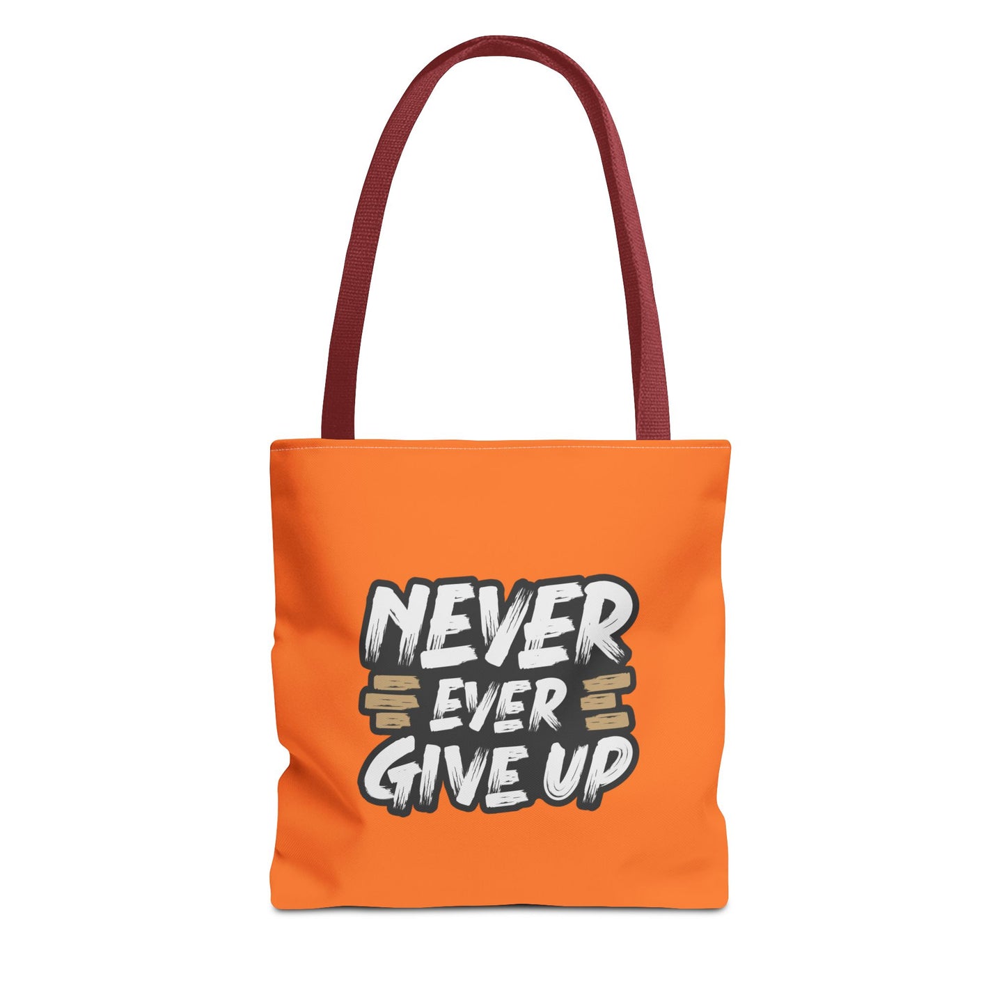 Never Give Up Tote Bag (AOP)