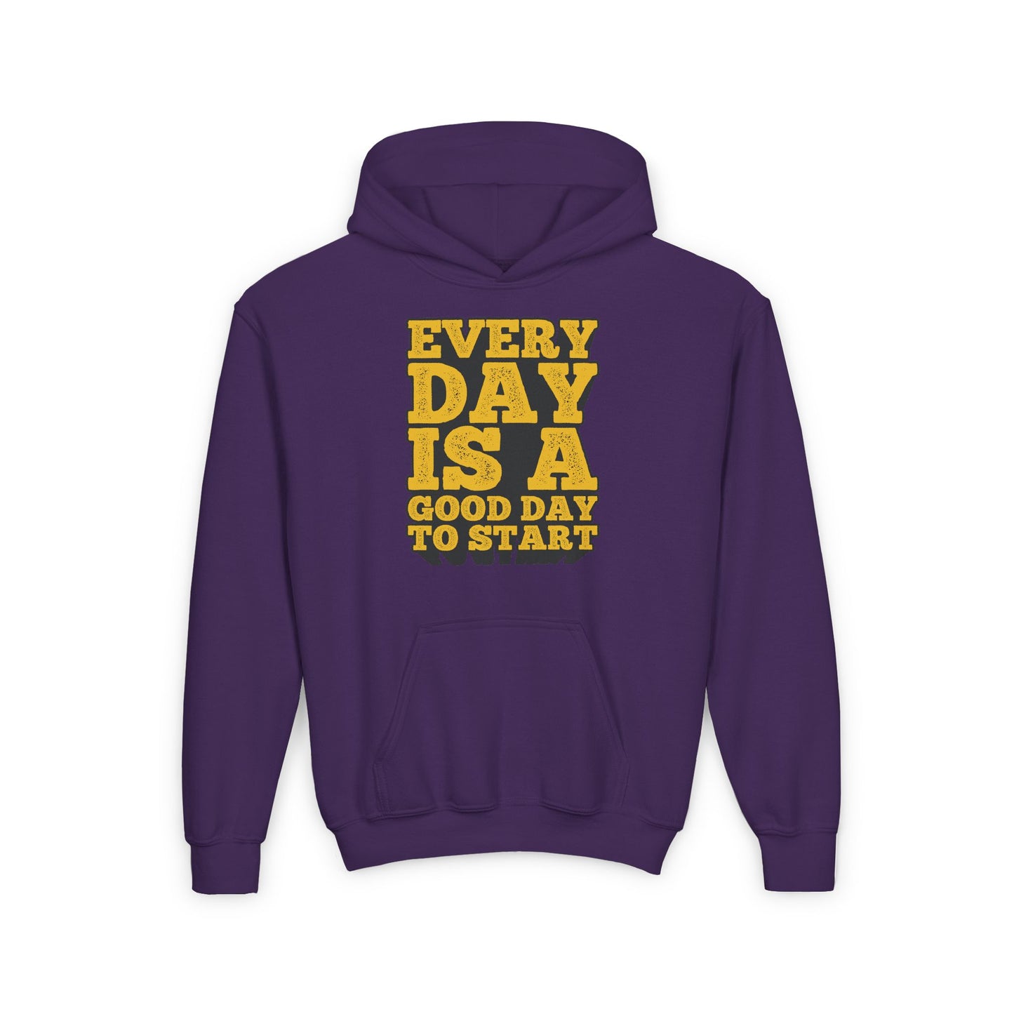 Every Day Is A Good Day To Start Youth Heavy Blend Hooded Sweatshirt