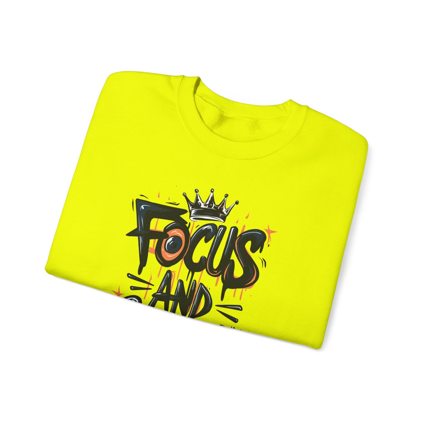 Focus And Conquer Unisex Heavy Blend™ Crewneck Sweatshirt