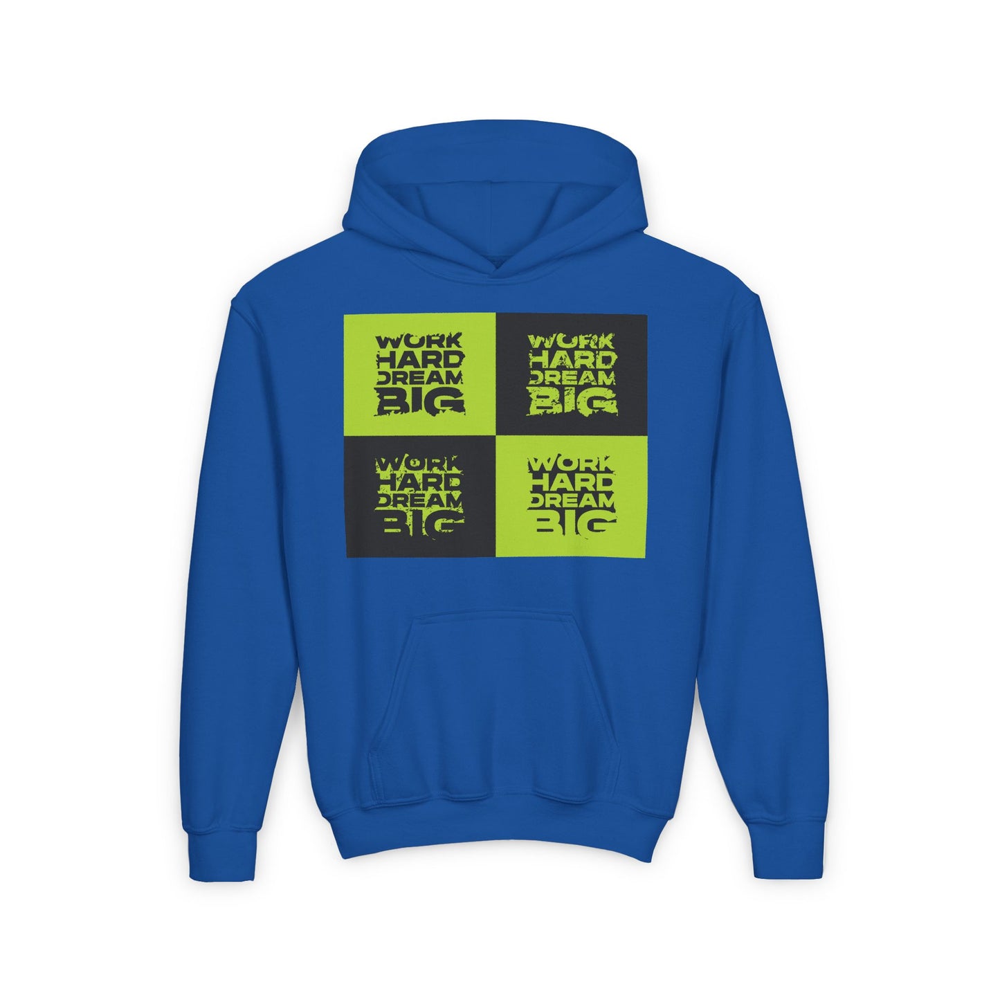 Work Hard Dream Big Youth Heavy Blend Hooded Sweatshirt