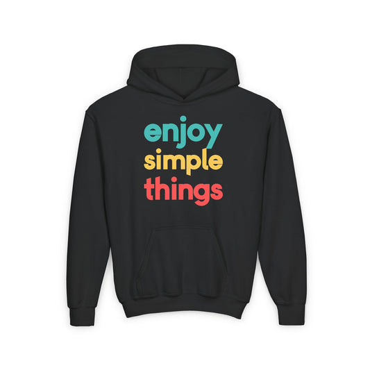 Enjoy Simple Things Youth Heavy Blend Hooded Sweatshirt