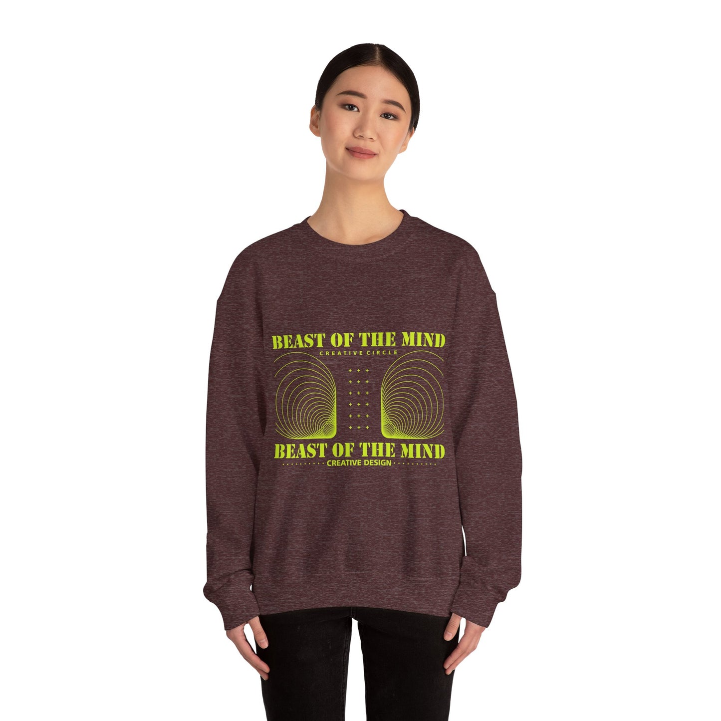 Beast Of The Mind Creative Circle Unisex Heavy Blend™ Crewneck Sweatshirt