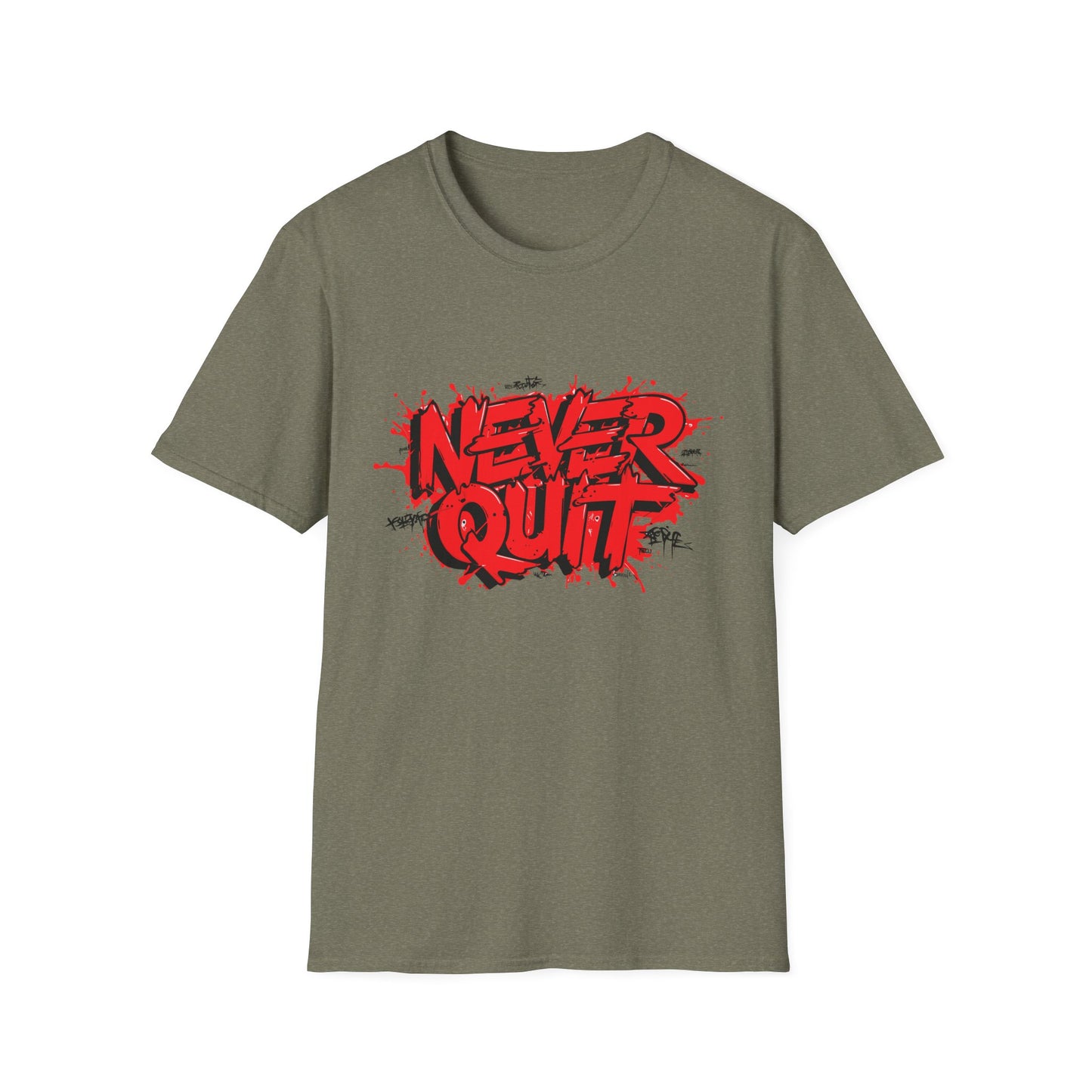 Never Quit Unisex Softstyle T-Shirt