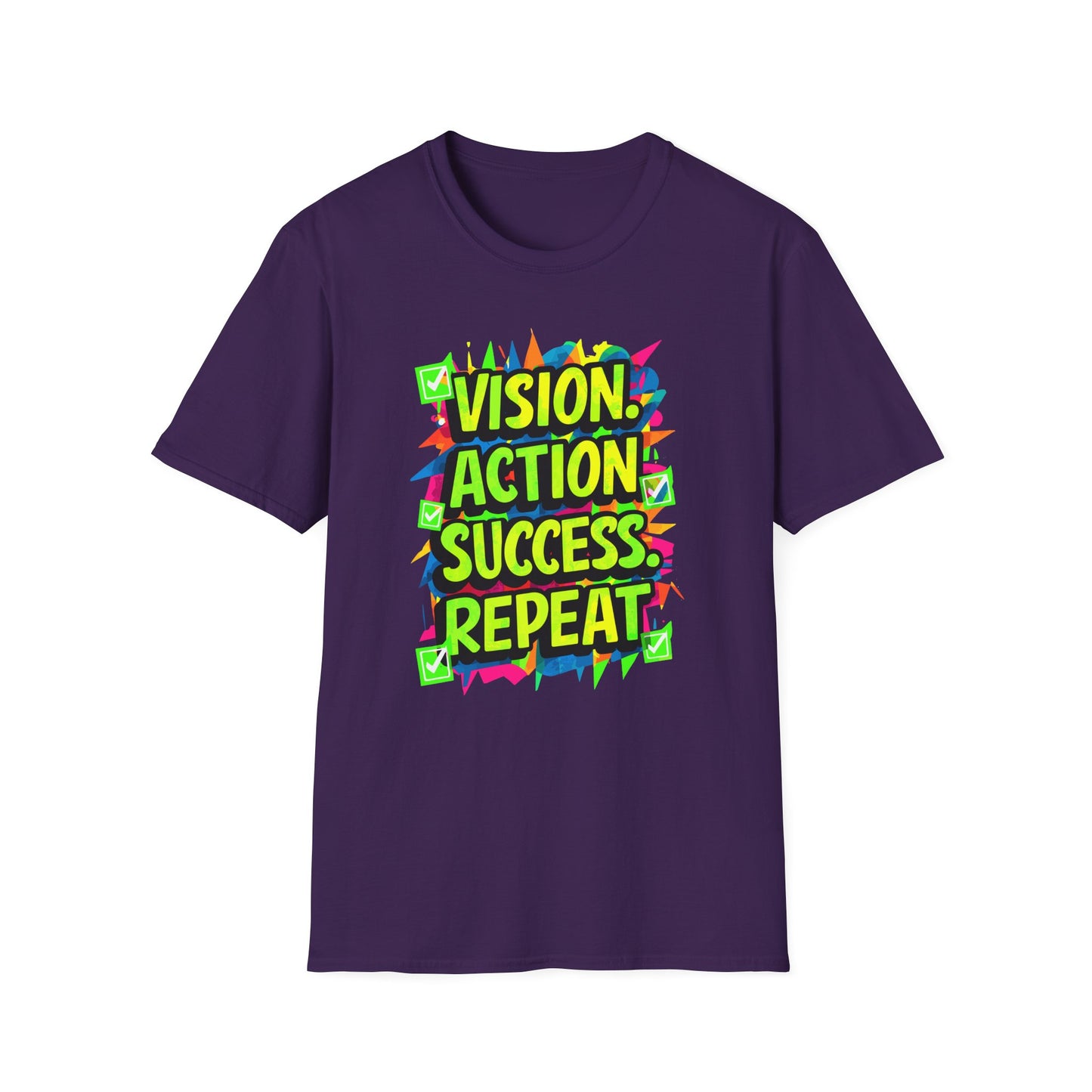 Vision Action Success Repeat Unisex Softstyle T-Shirt