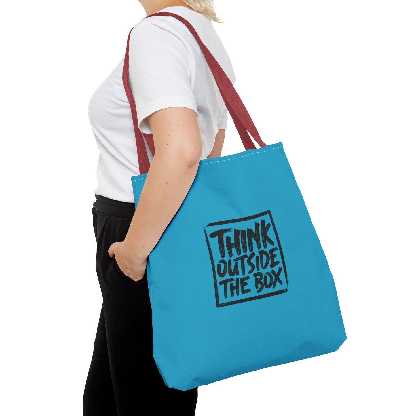Think Outside The Box Tote Bag (AOP)