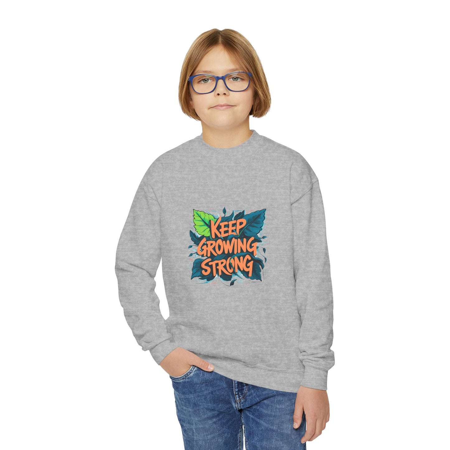 Keep Growing Strong Youth Crewneck Sweatshirt