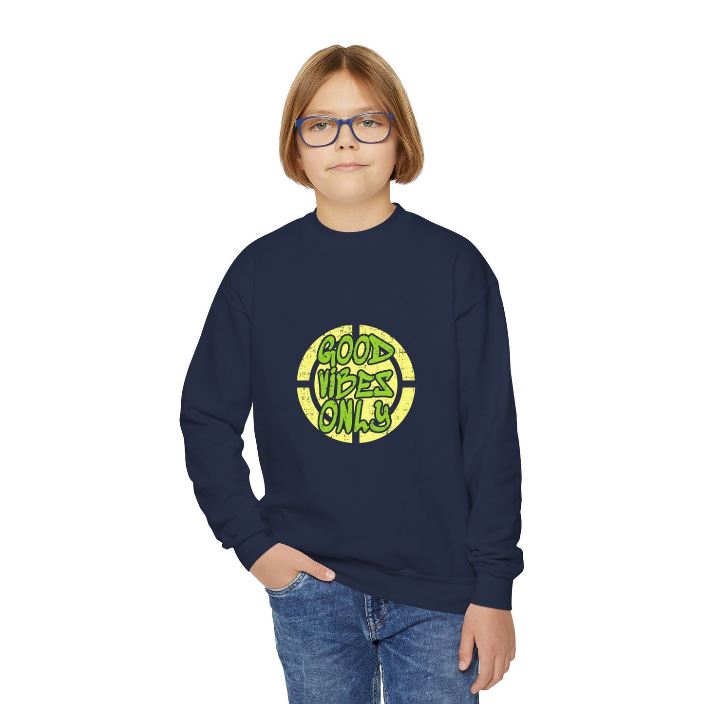 Good Vibes Only Youth Crewneck Sweatshirt