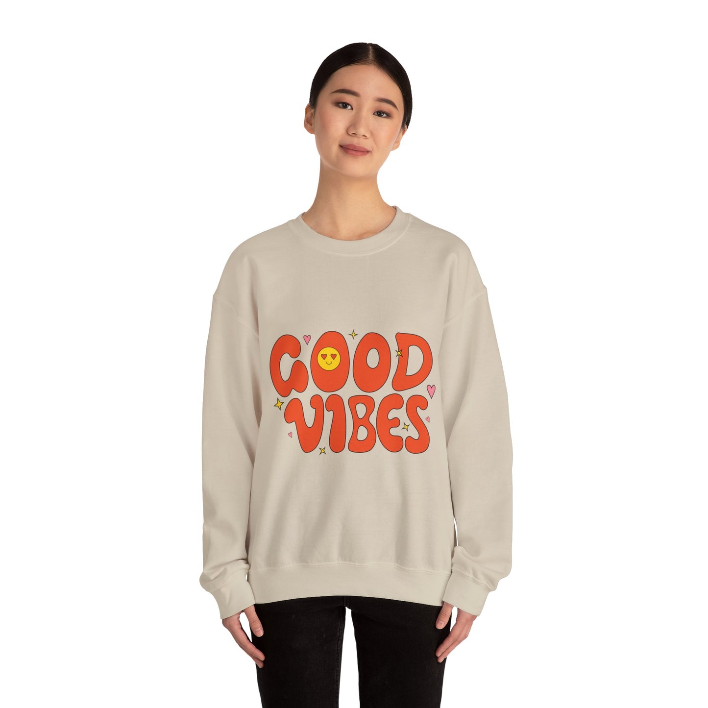 Good Vibes Unisex Heavy Blend™ Crewneck Sweatshirt