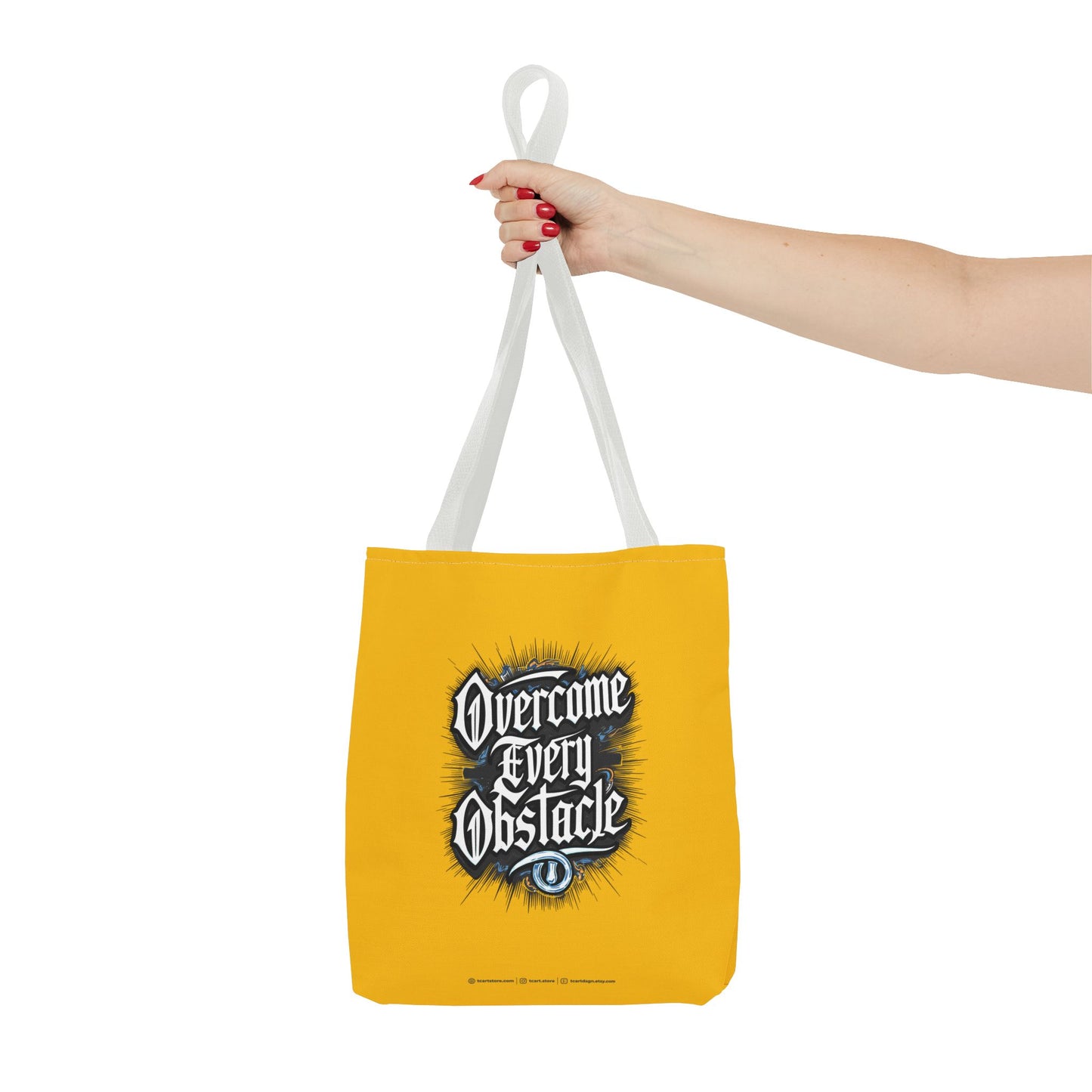 Overcome Every Obstacle Tote Bag (AOP)