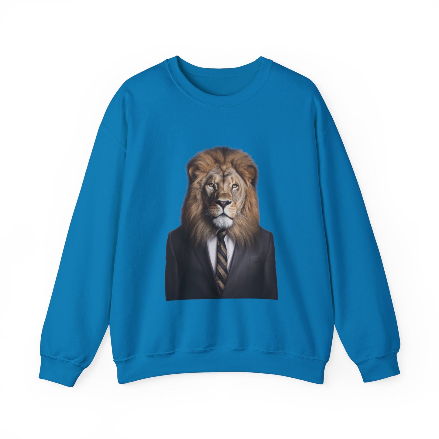 Lion Business Person Unisex Heavy Blend™ Crewneck Sweatshirt
