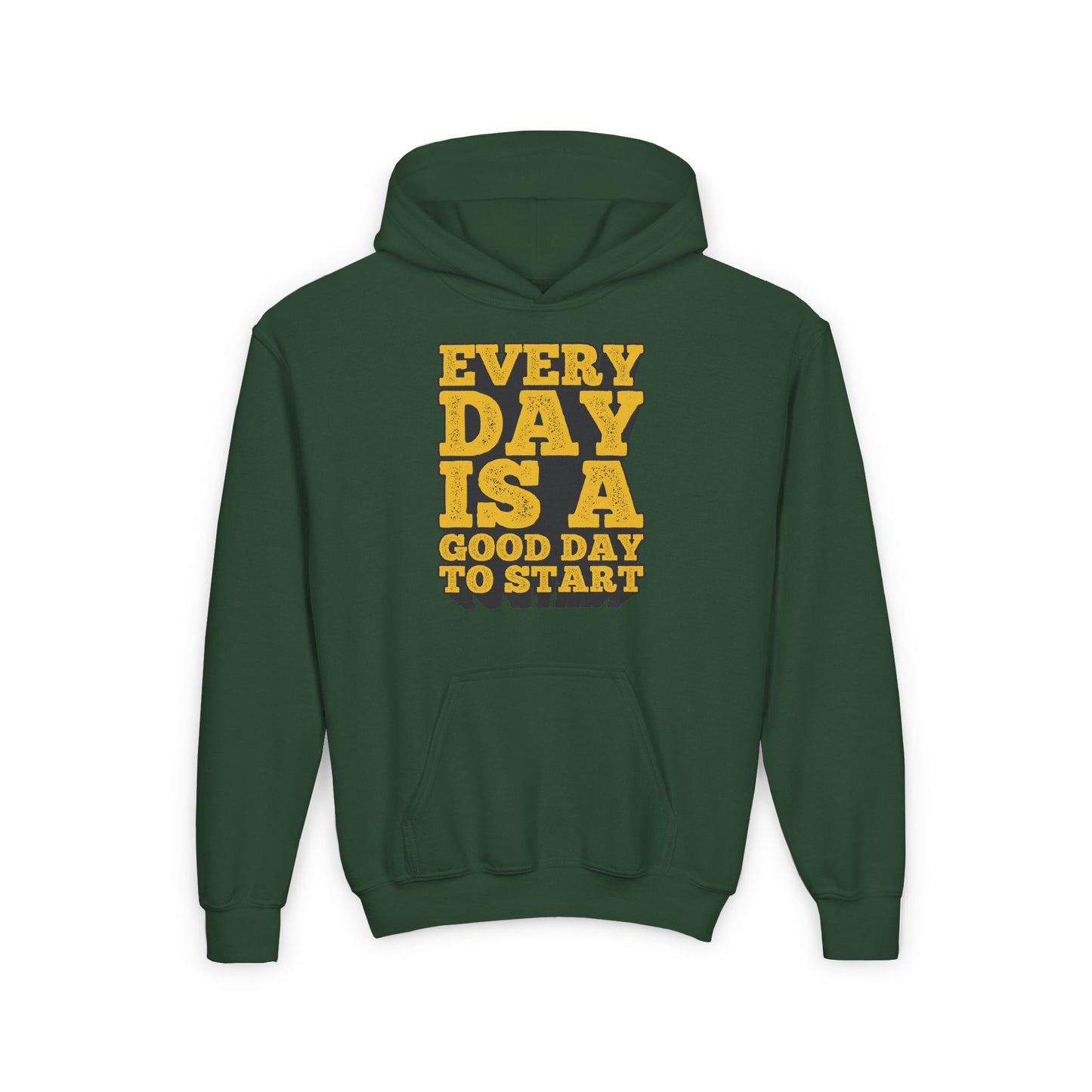 Every Day Is A Good Day To Start Youth Heavy Blend Hooded Sweatshirt