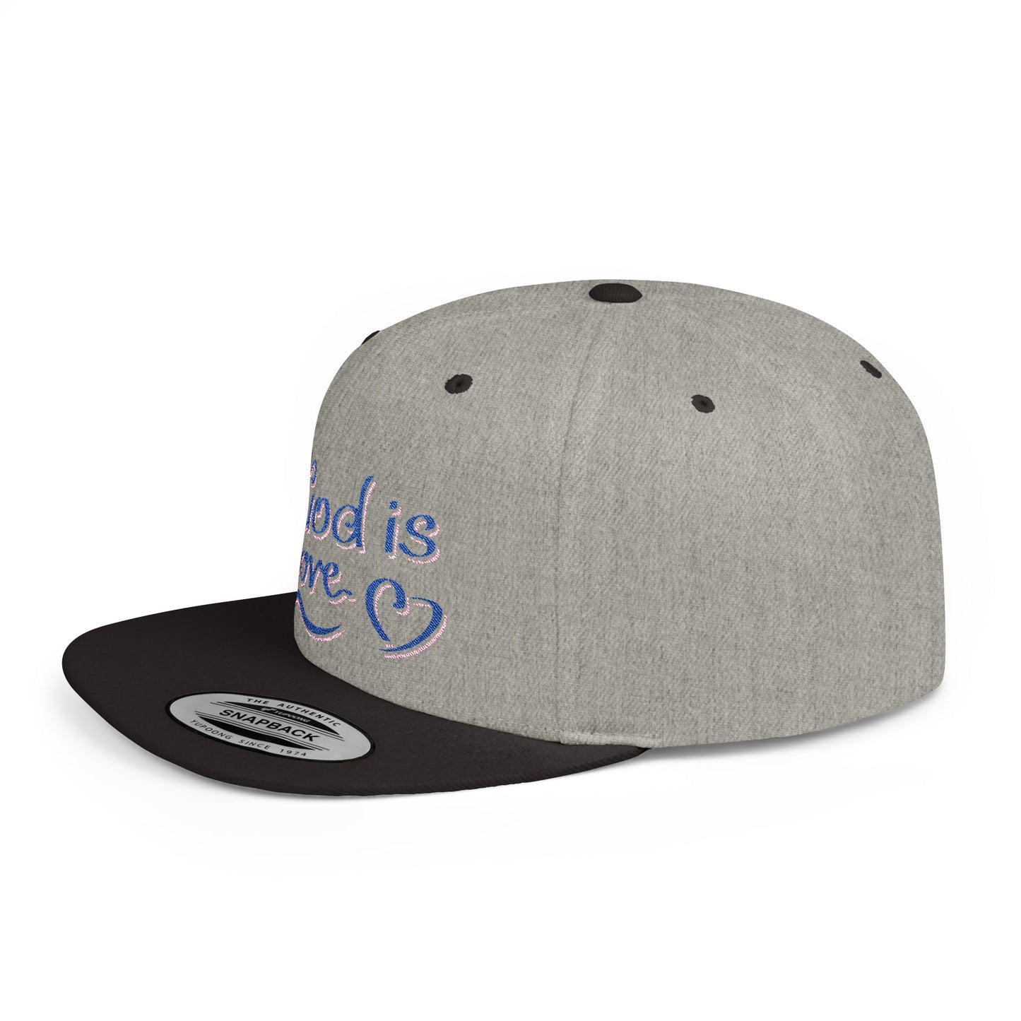 God Is Love Flat Bill Snapback