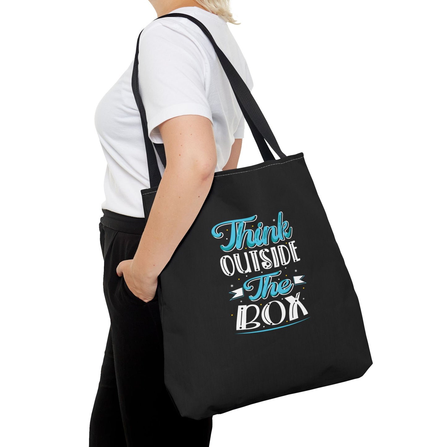 Think Outside The Box Tote Bag (AOP)